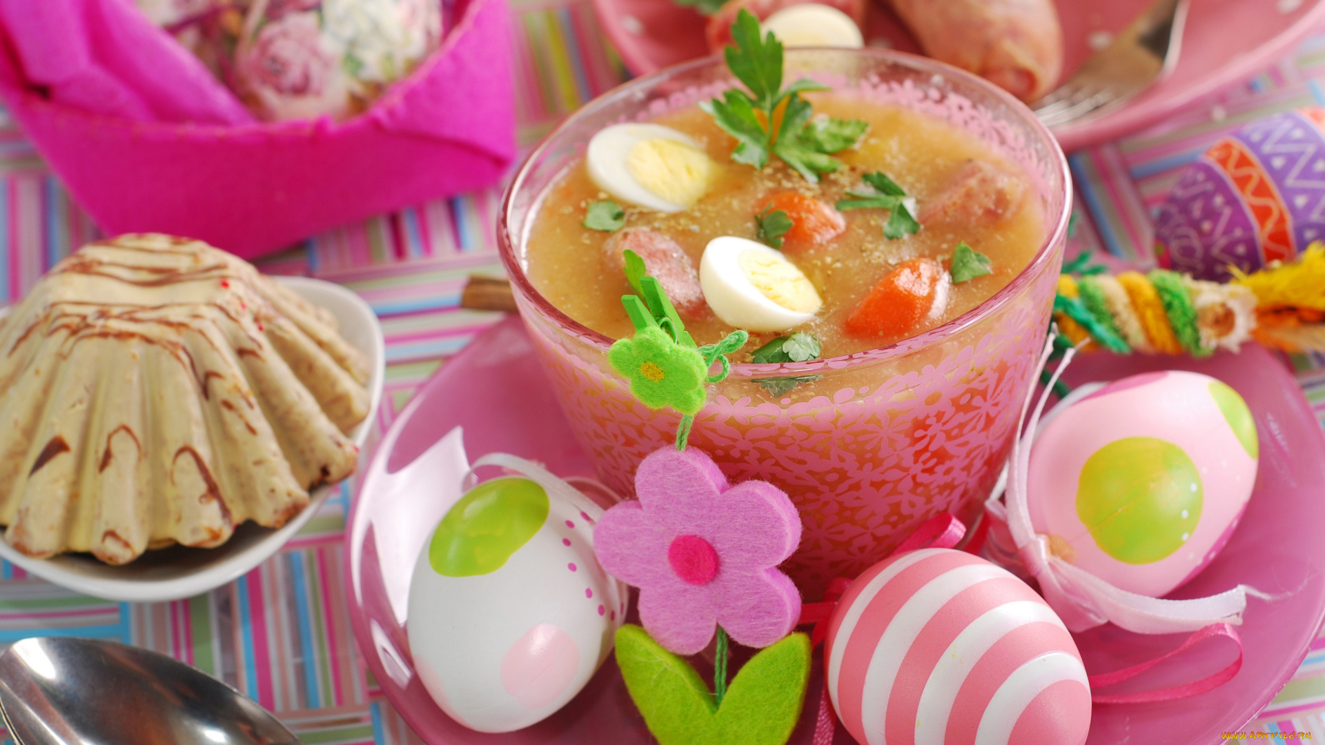 праздничные, пасха, яйца, студень, кулич, праздник