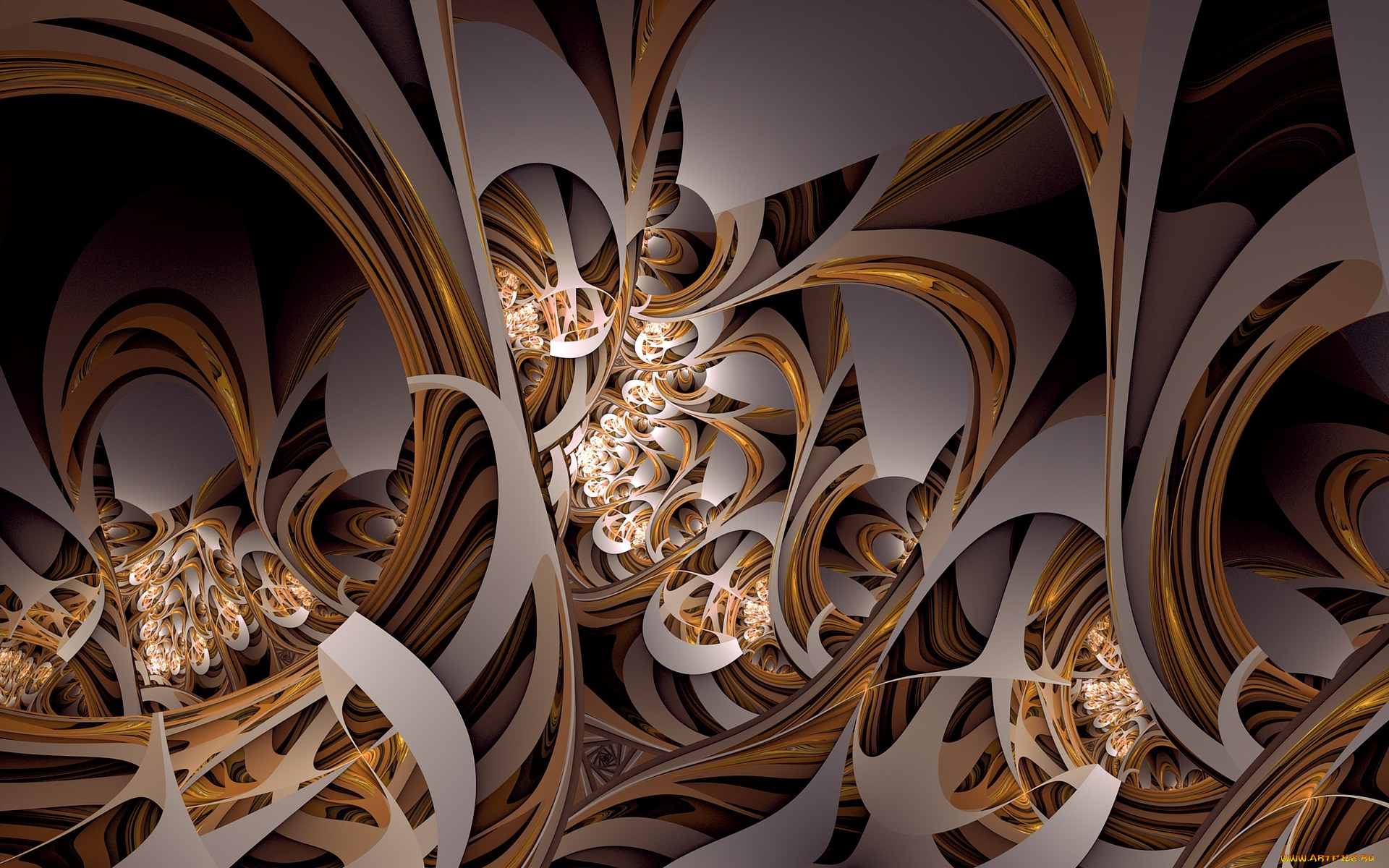 3д, графика, fractal, , фракталы, цвета, узор, фон