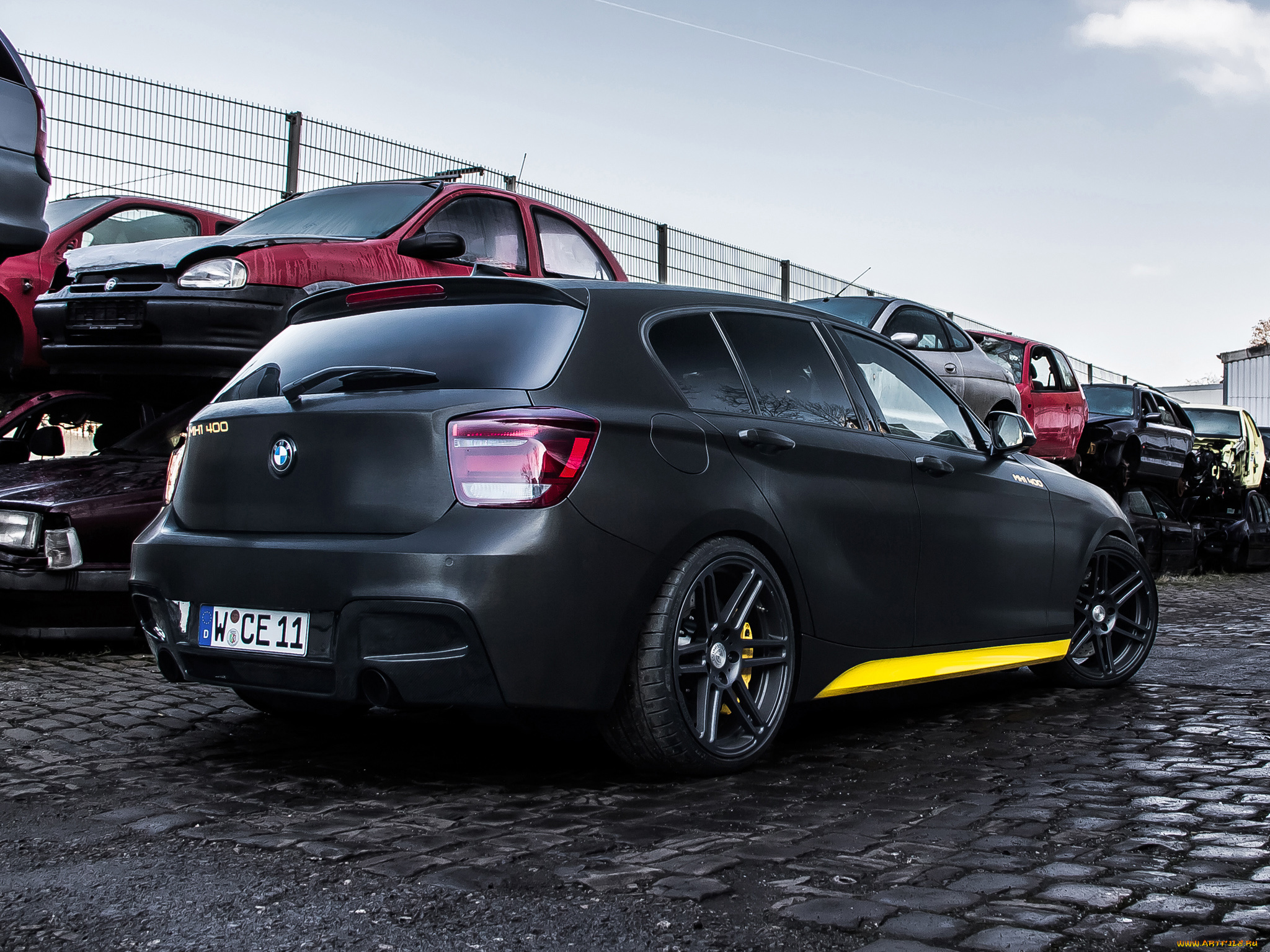 автомобили, bmw, f20, mh1, 400, 2014, racing, manhart, темный