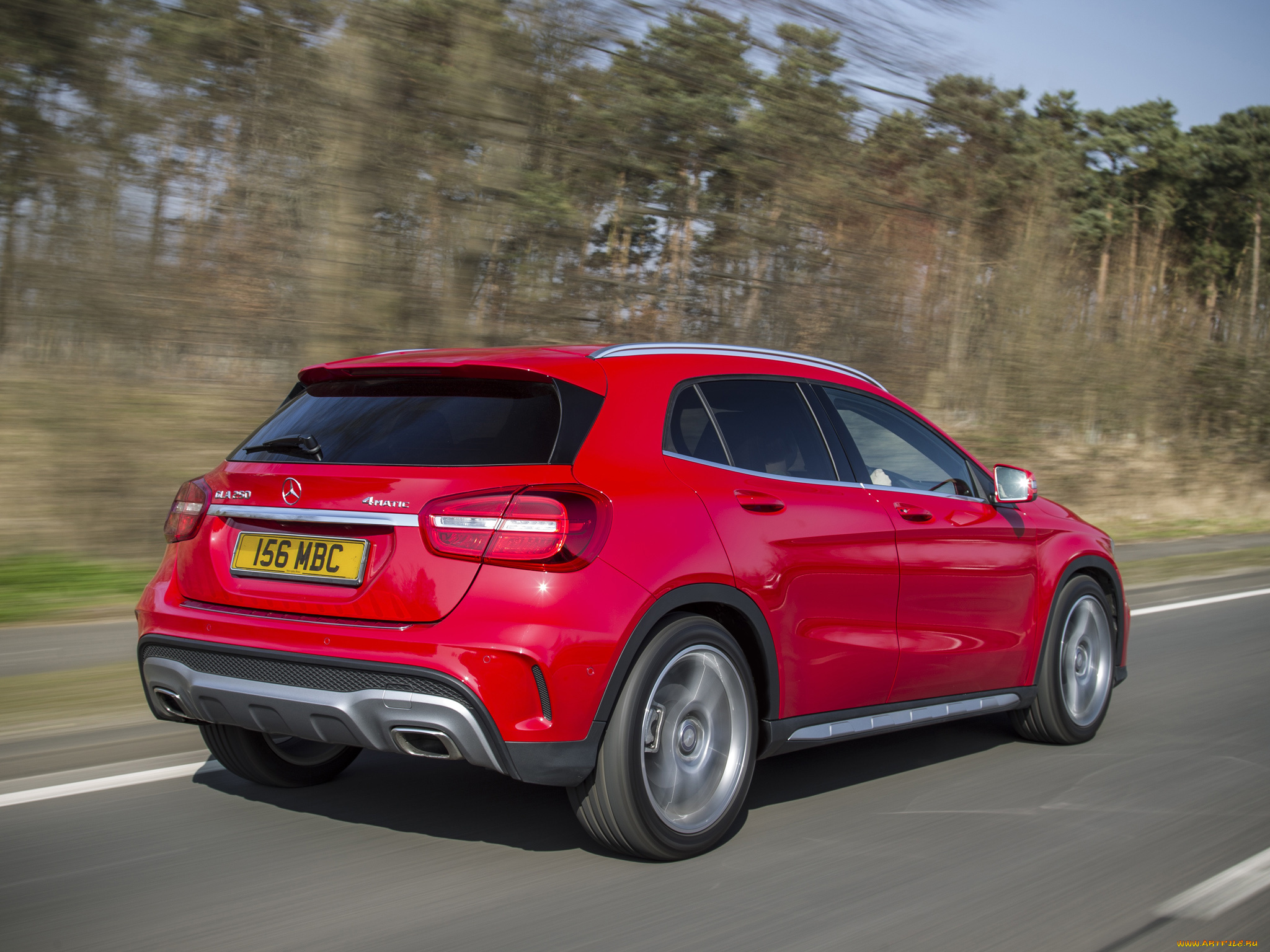 автомобили, mercedes-benz, красный, package, sport, amg, 2014, gla, 250, 4matic, uk-spec, x156