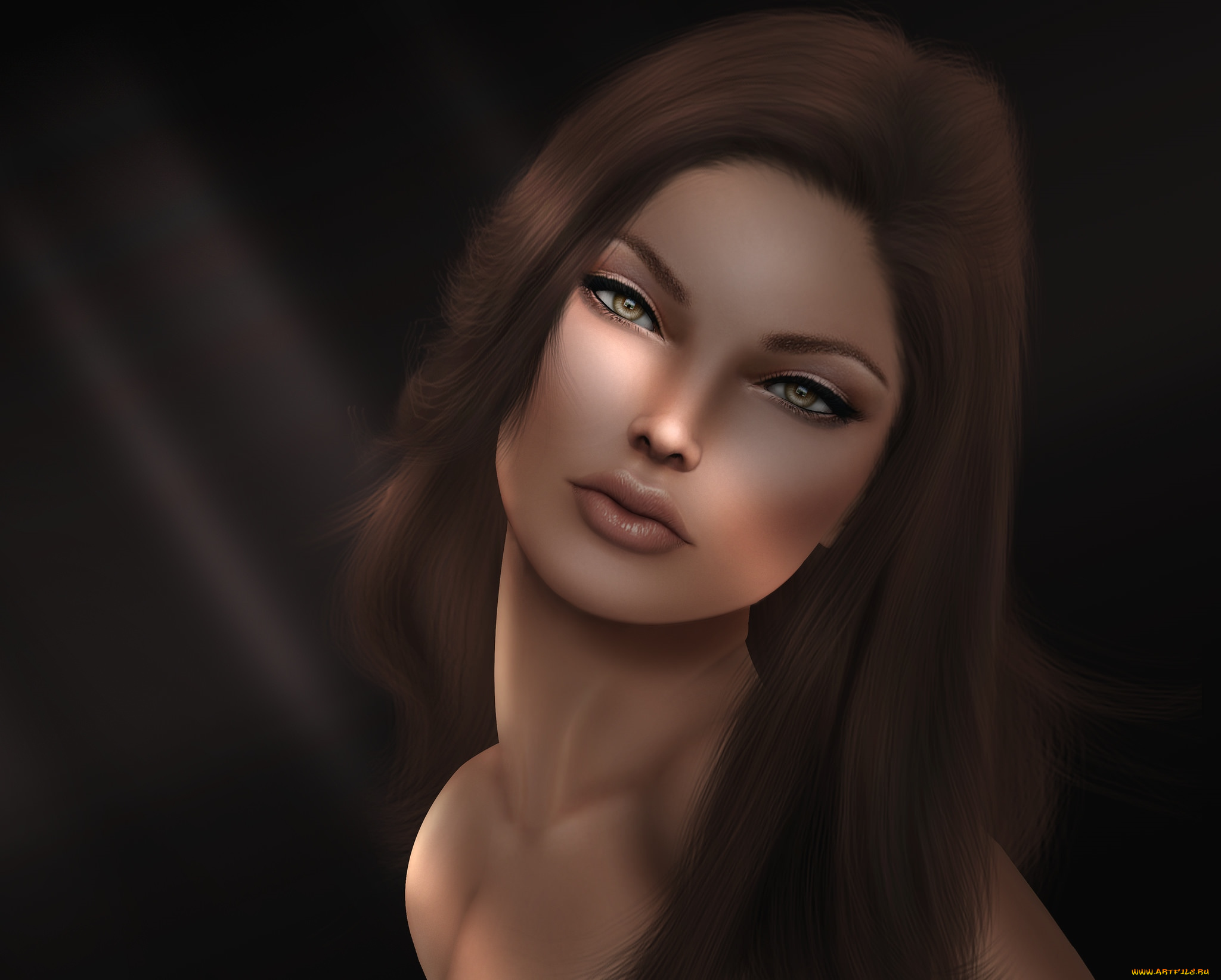 3д, графика, portraits, , портрет, лицо