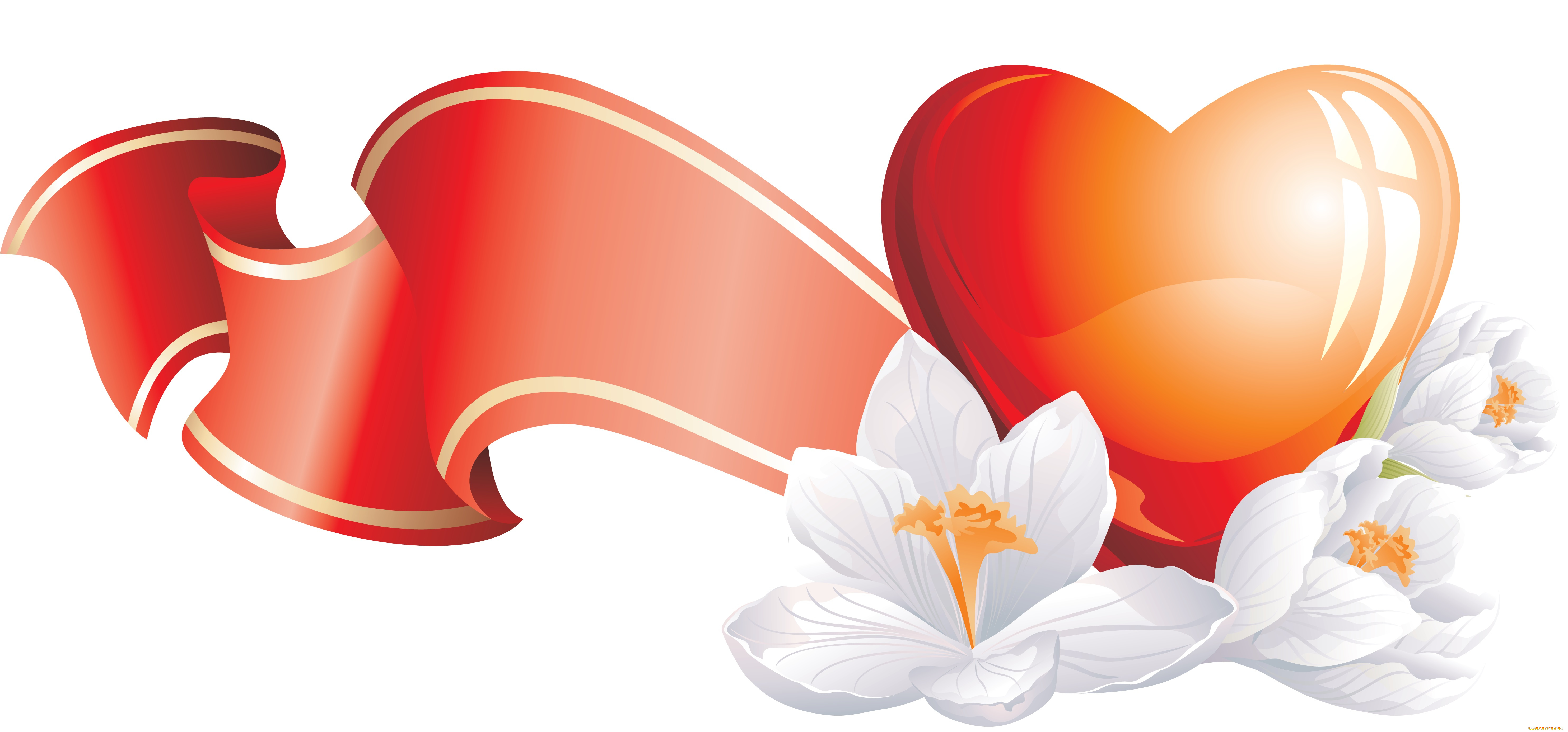 праздничные, день, святого, валентина, , сердечки, , любовь, лента, цветы, сердечко