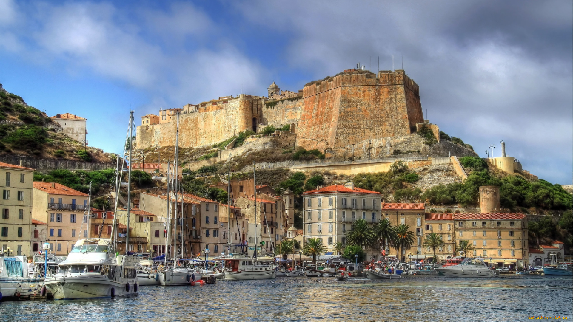 bonifacio, города, -, дворцы, , замки, , крепости, холм, замок, побережье