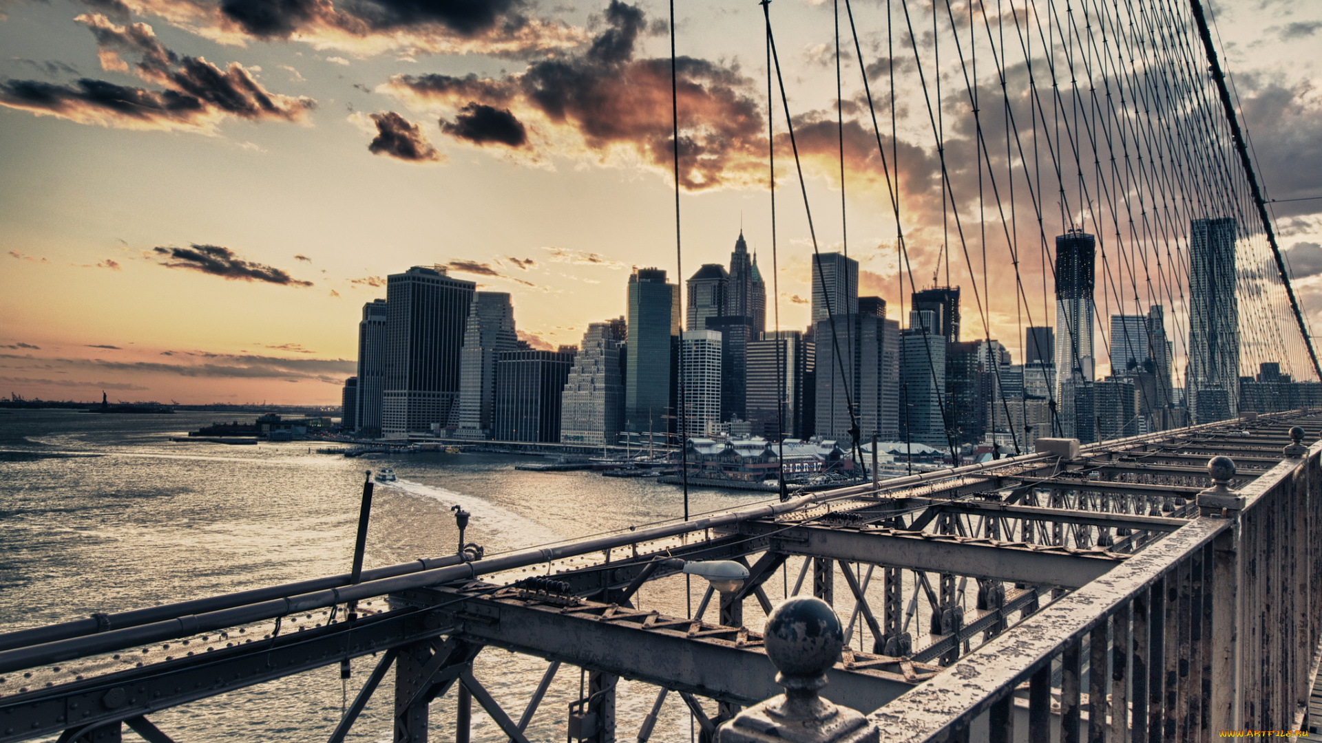 new, york, города, нью-йорк, , сша, new, york, nyc, brooklyn, bridge, usa