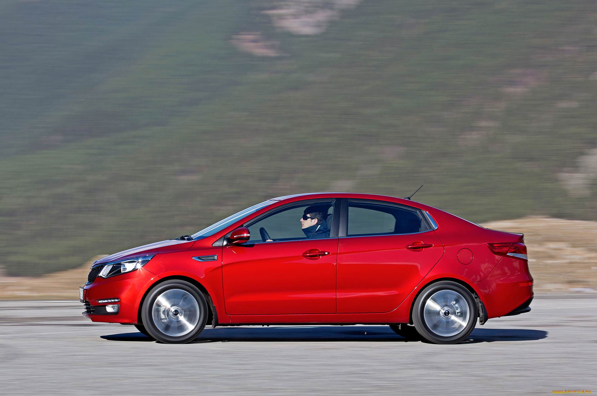 автомобили, kia, 2015г, красный, cis-spec, sedan, qb, rio