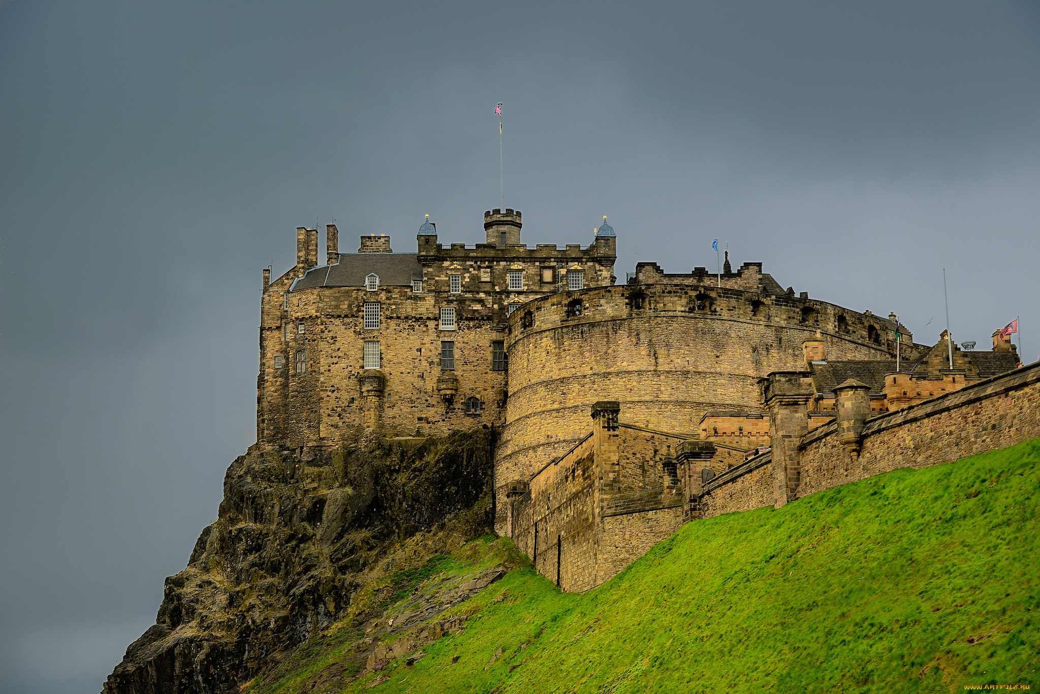 edinburg, castle, города, эдинбург, , шотландия, башни, стены, замок