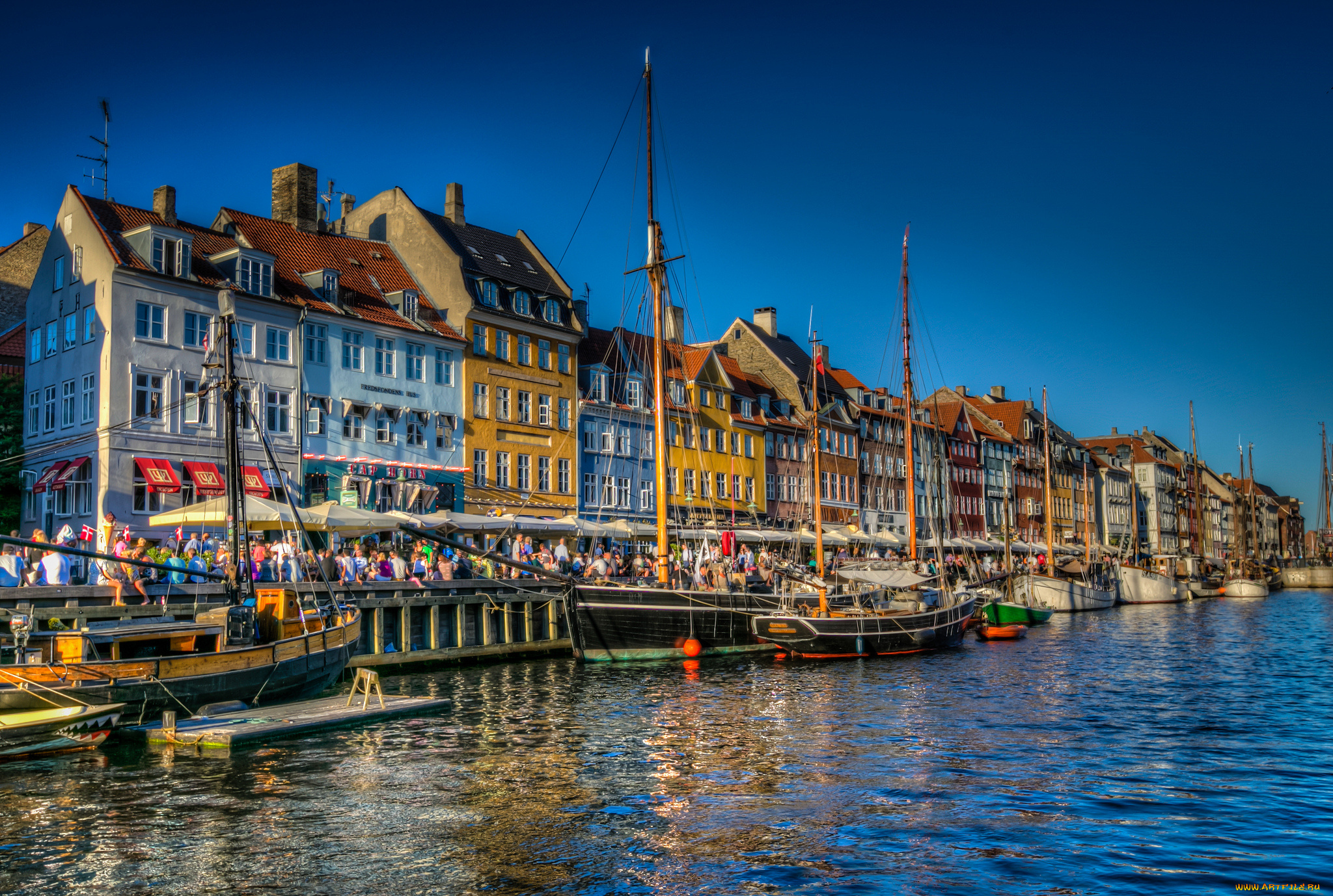 nyhavn, , copenhagen, , denmark, города, копенгаген, , дания, дома, причалы, набережная