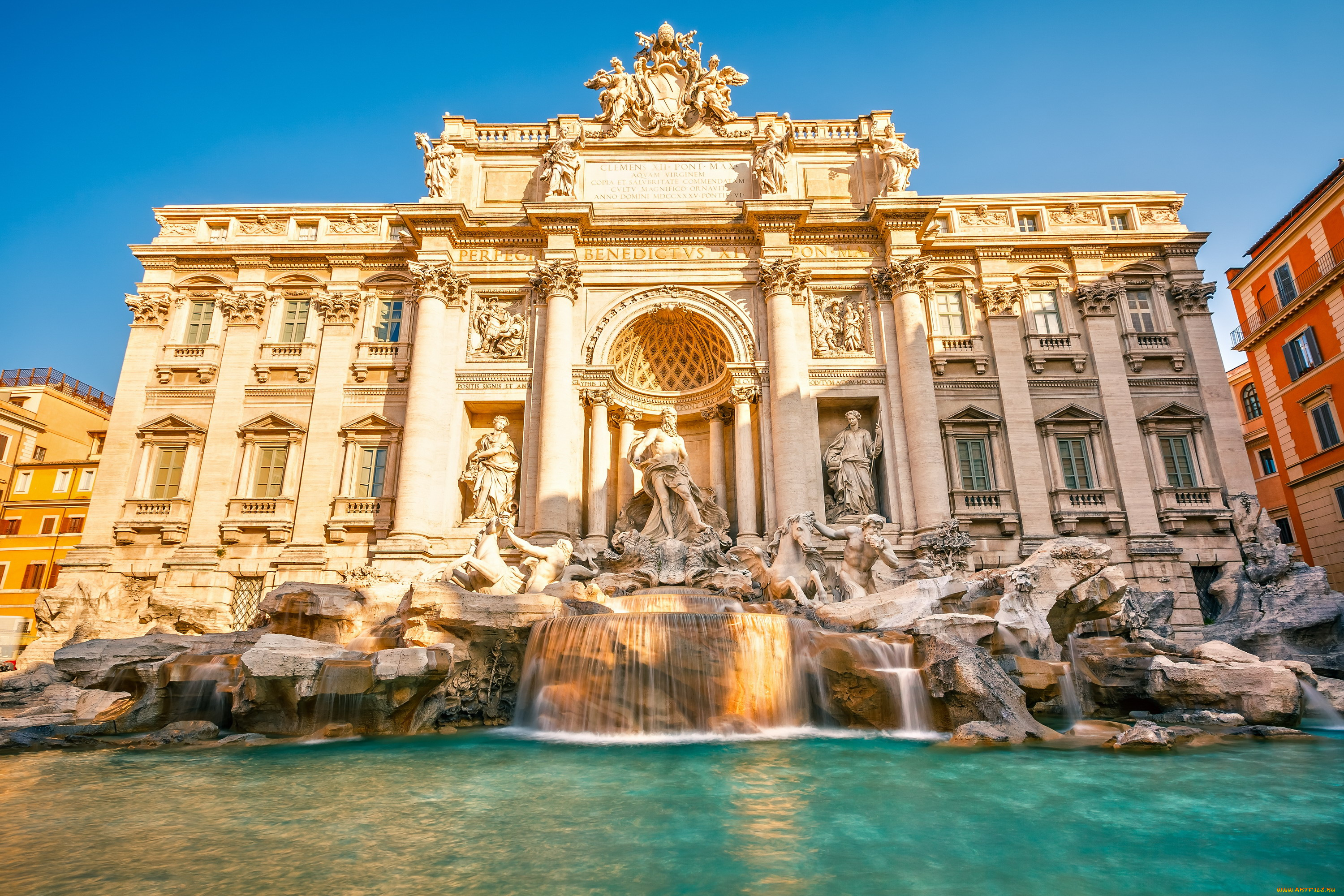 fontana, di, trevi, города, рим, , ватикан, , италия, fontana, di, trevi