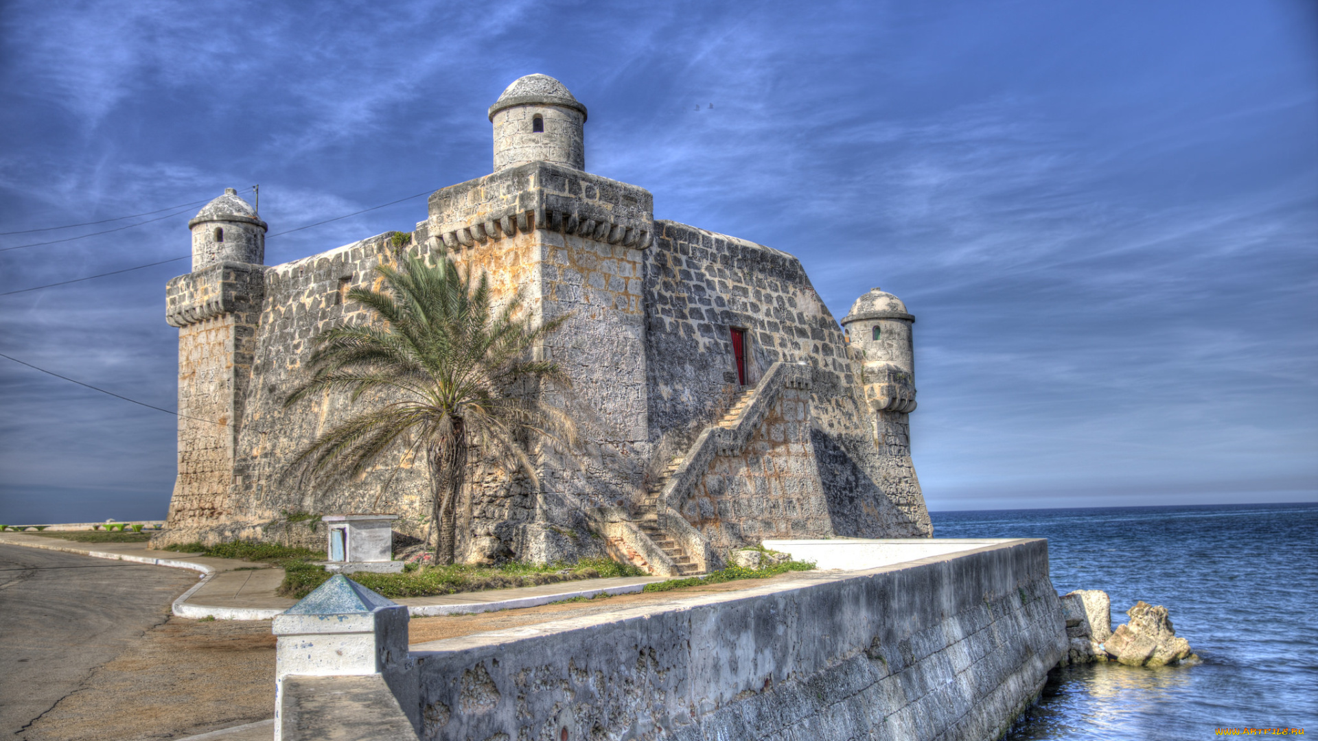 cojimar, , cuba, города, -, дворцы, , замки, , крепости, океан, берег, цитадель