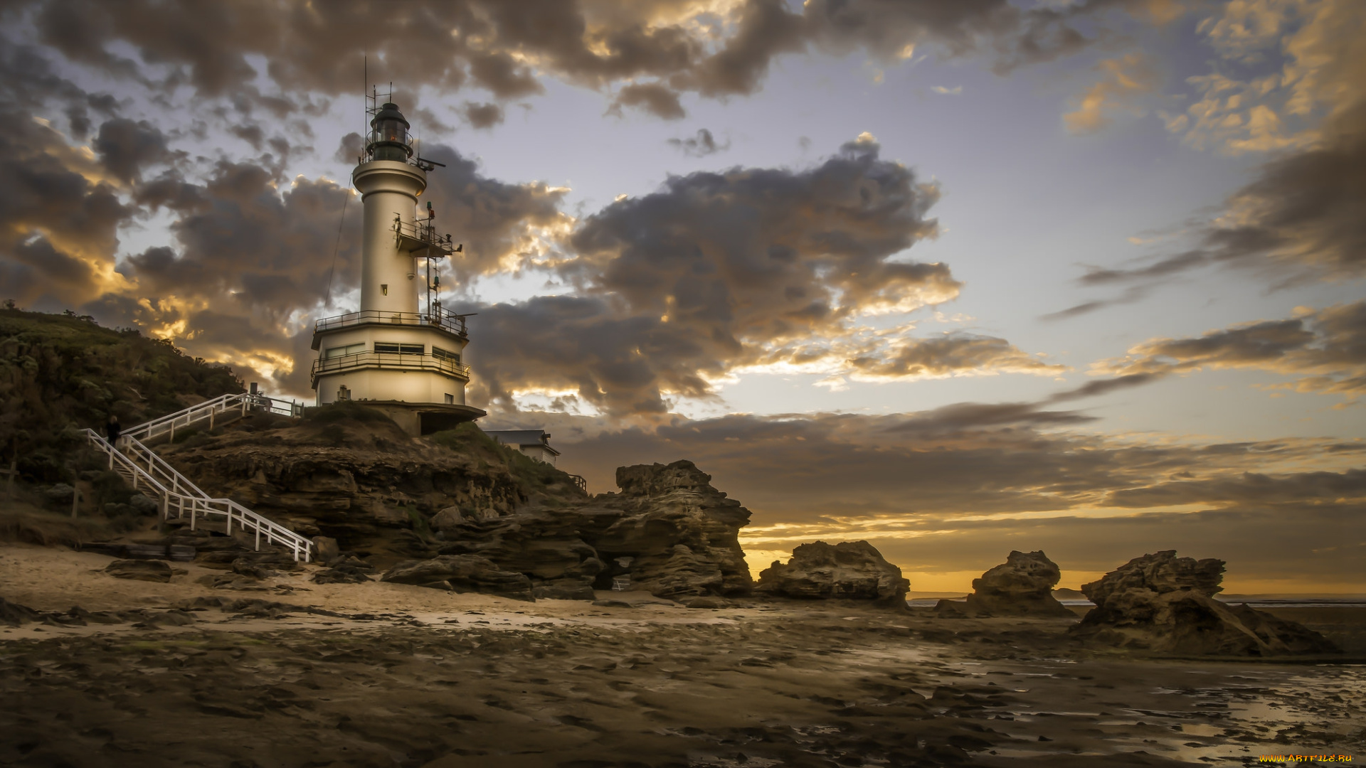 природа, маяки, маяк, побережье