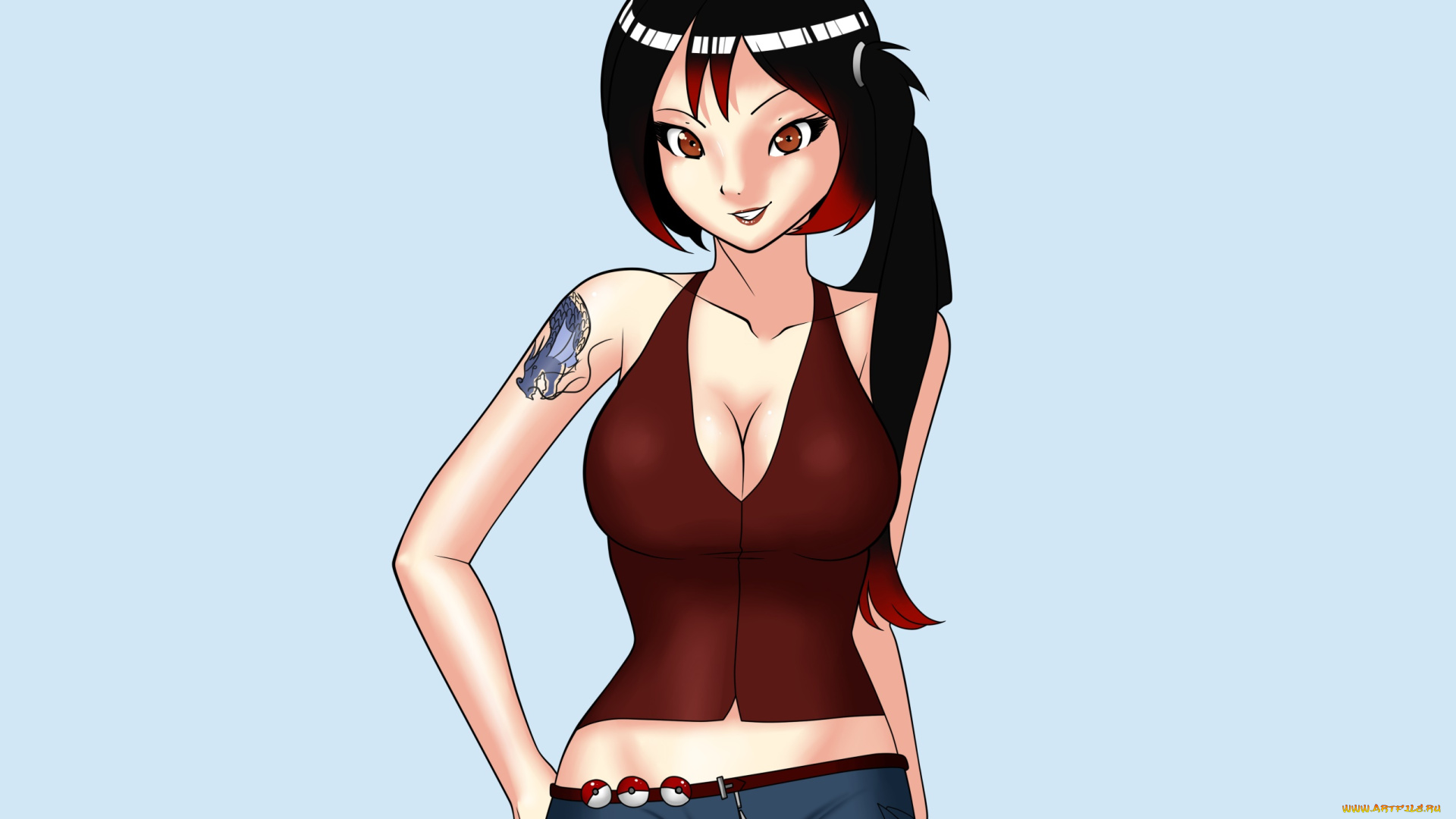 разное, арты, взгляд, девушка, фон