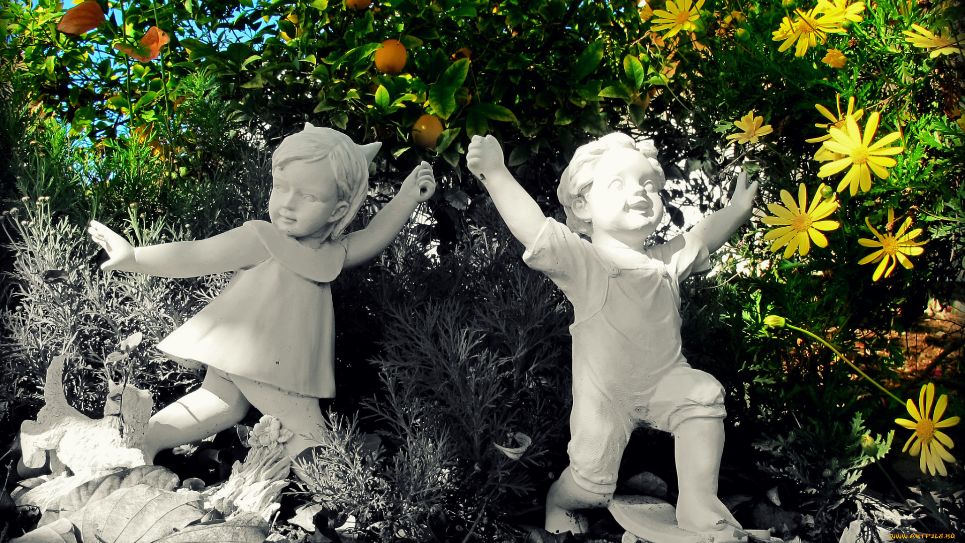 разное, рельефы, , статуи, , музейные, экспонаты, статуи, клумба