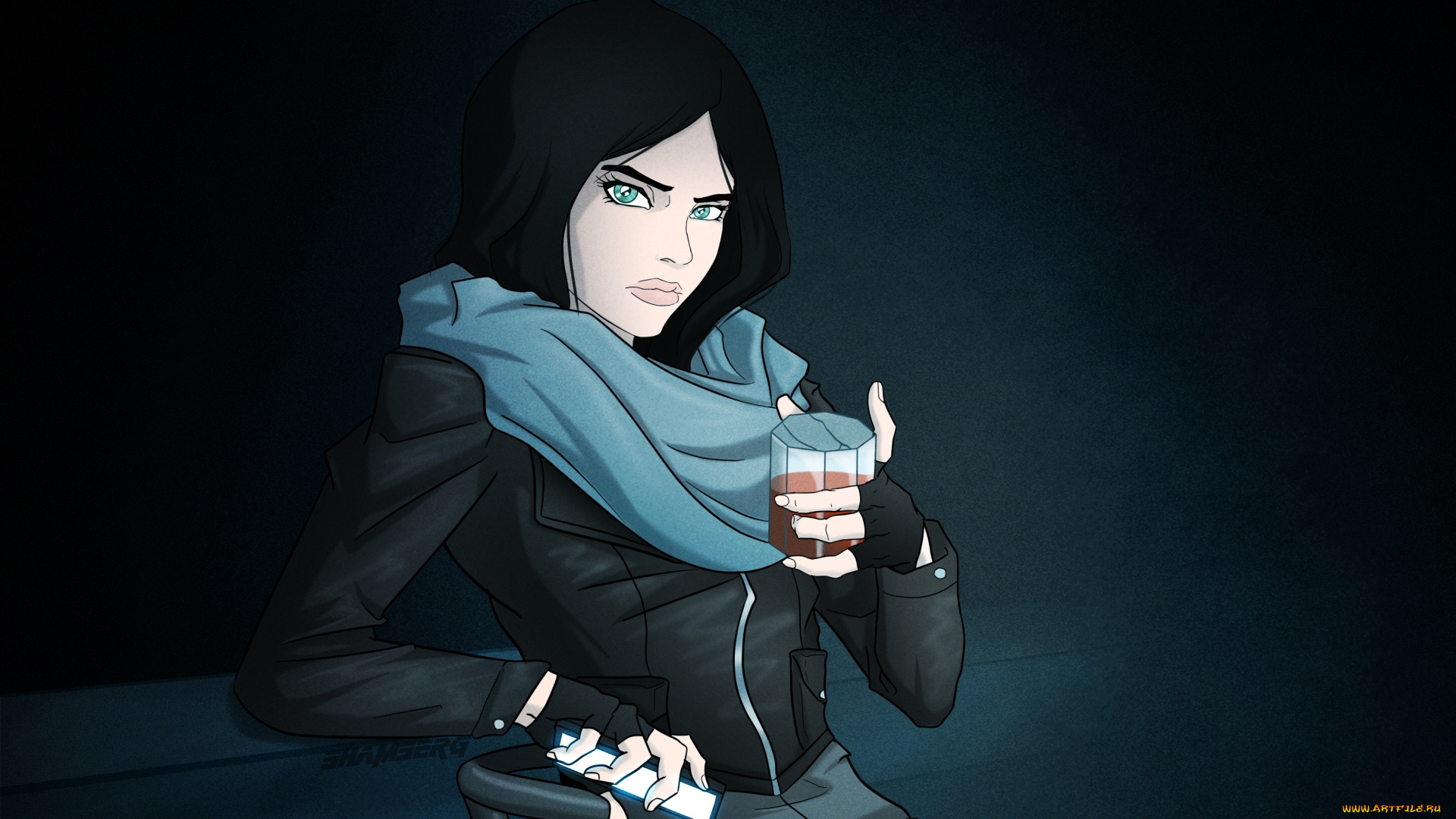 рисованное, кино, jessica, jones, netflix, marvel, девушка, арт, сериал, детектив