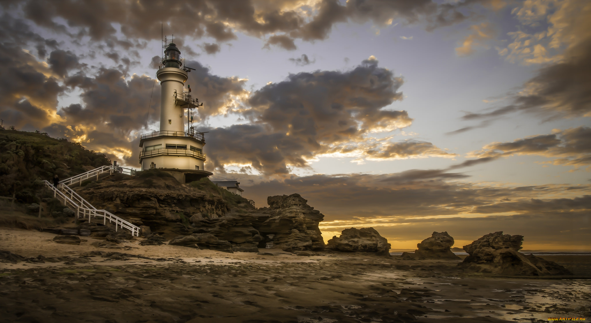 природа, маяки, маяк, побережье