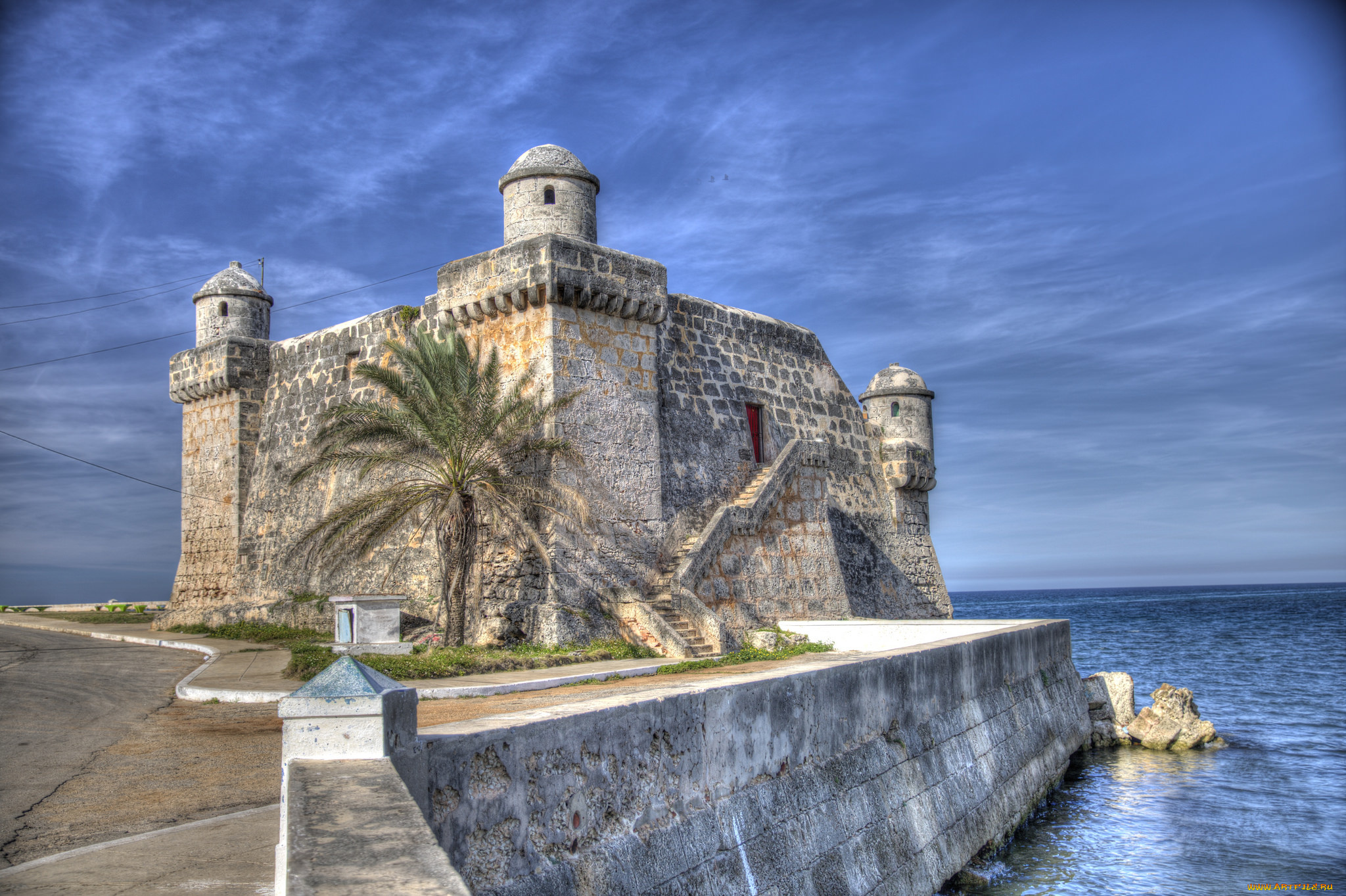 cojimar, , cuba, города, -, дворцы, , замки, , крепости, океан, берег, цитадель