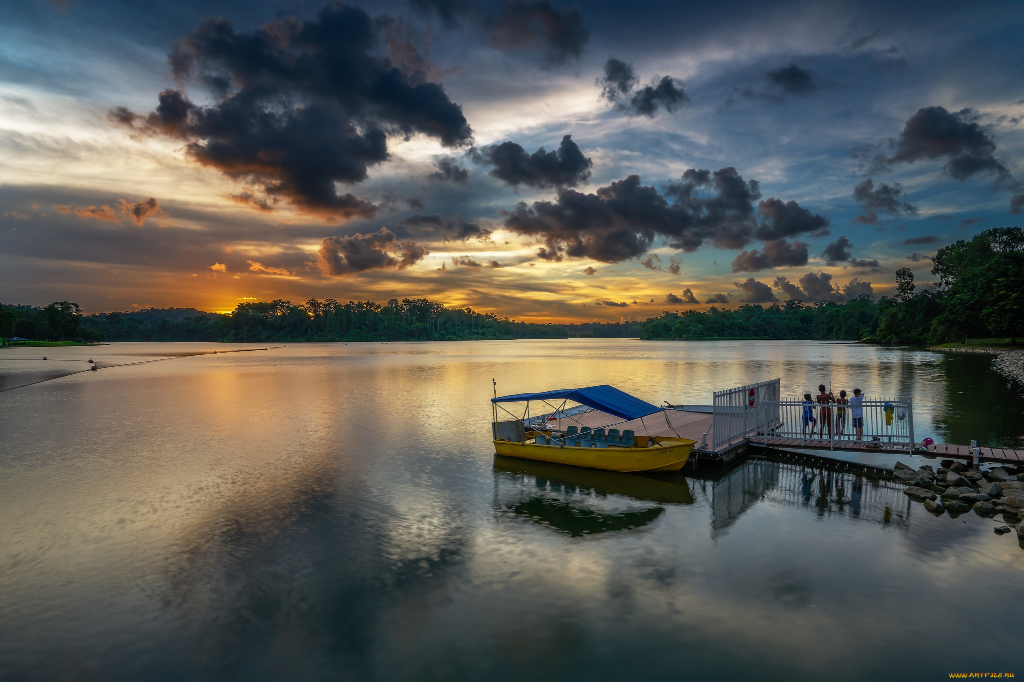 корабли, порты, , , причалы, закат