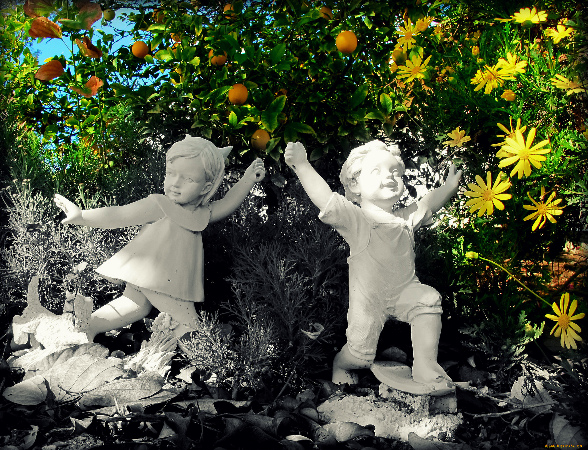 разное, рельефы, , статуи, , музейные, экспонаты, статуи, клумба