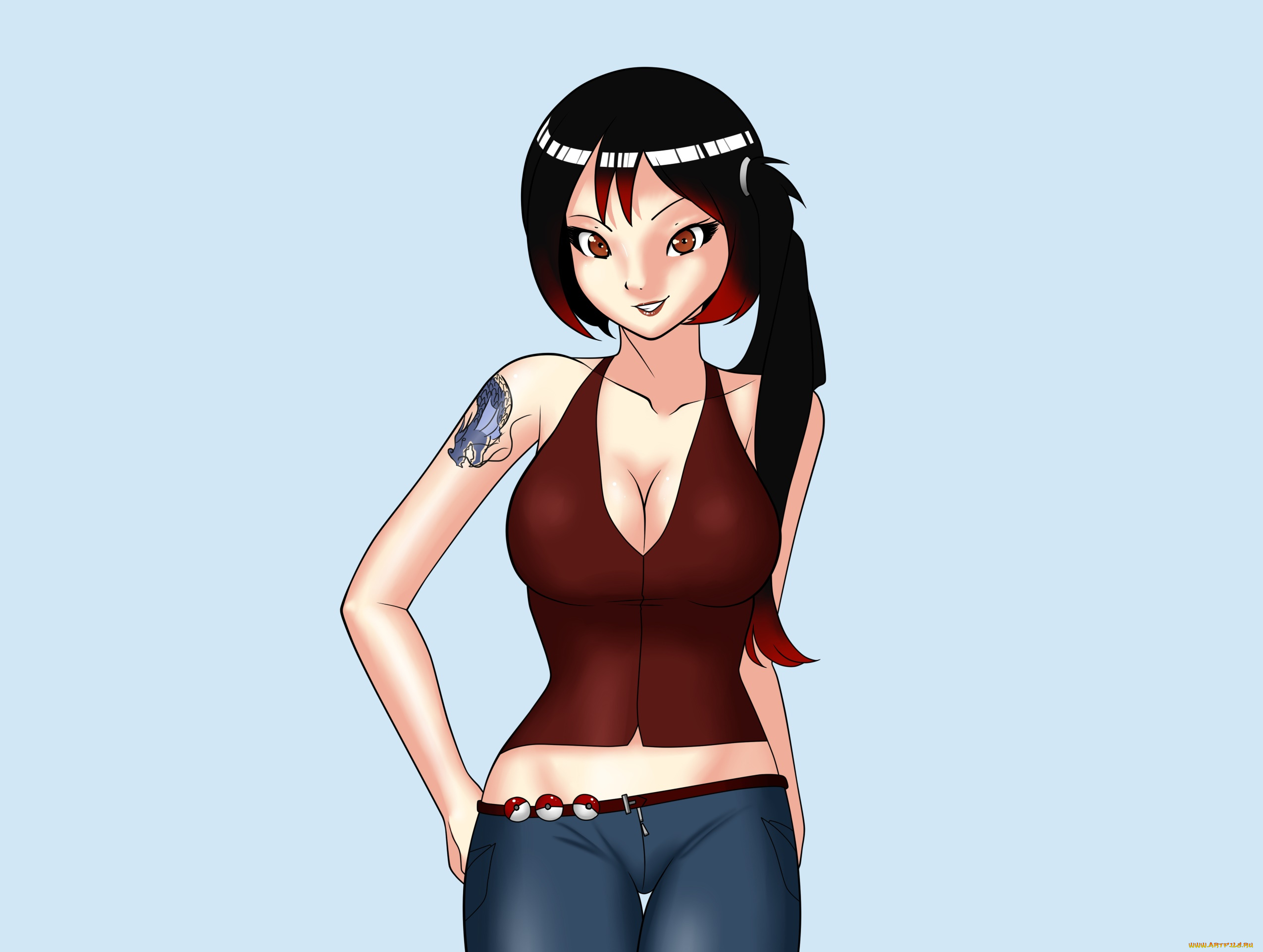 разное, арты, взгляд, девушка, фон