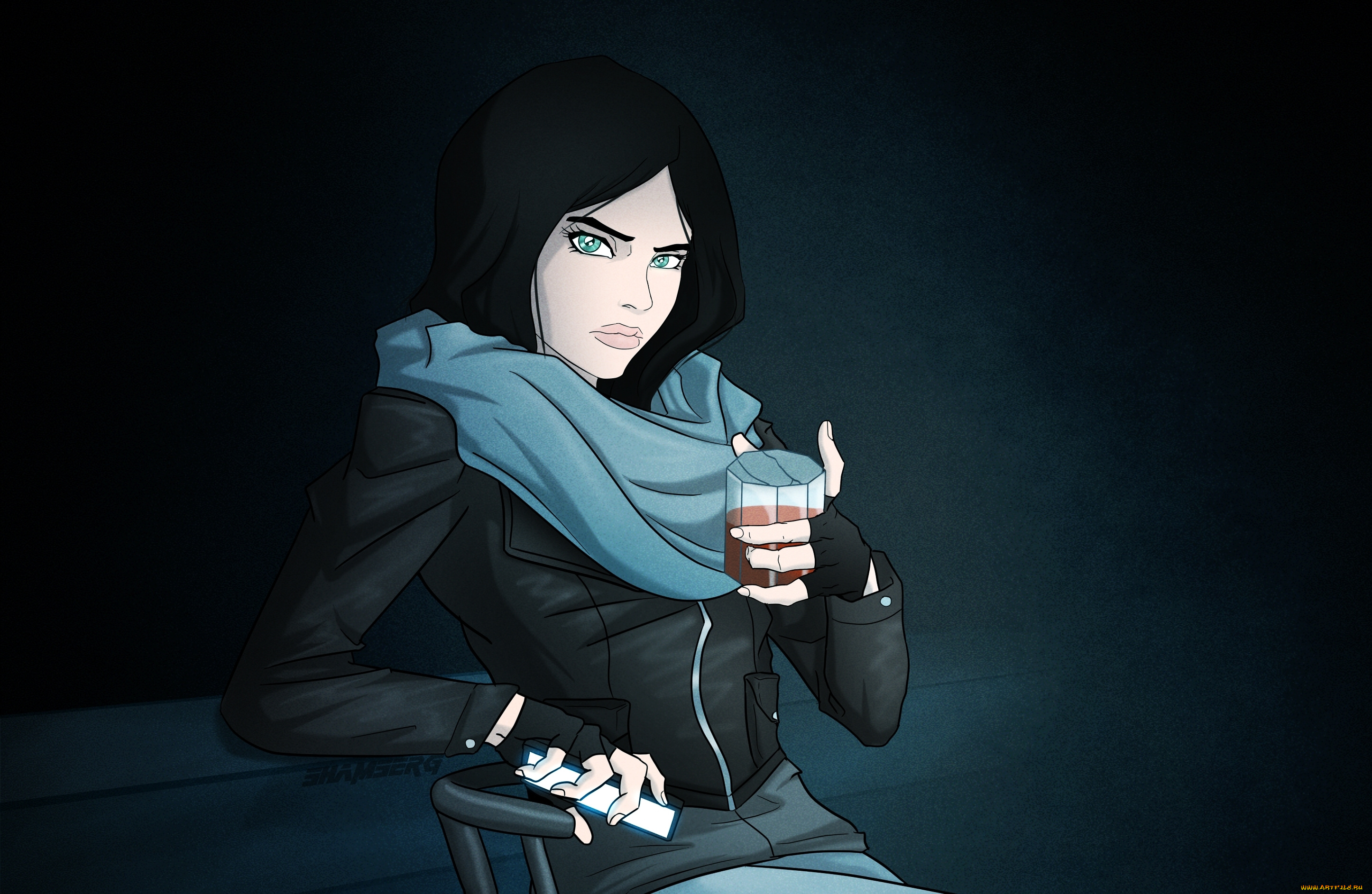 рисованное, кино, jessica, jones, netflix, marvel, девушка, арт, сериал, детектив