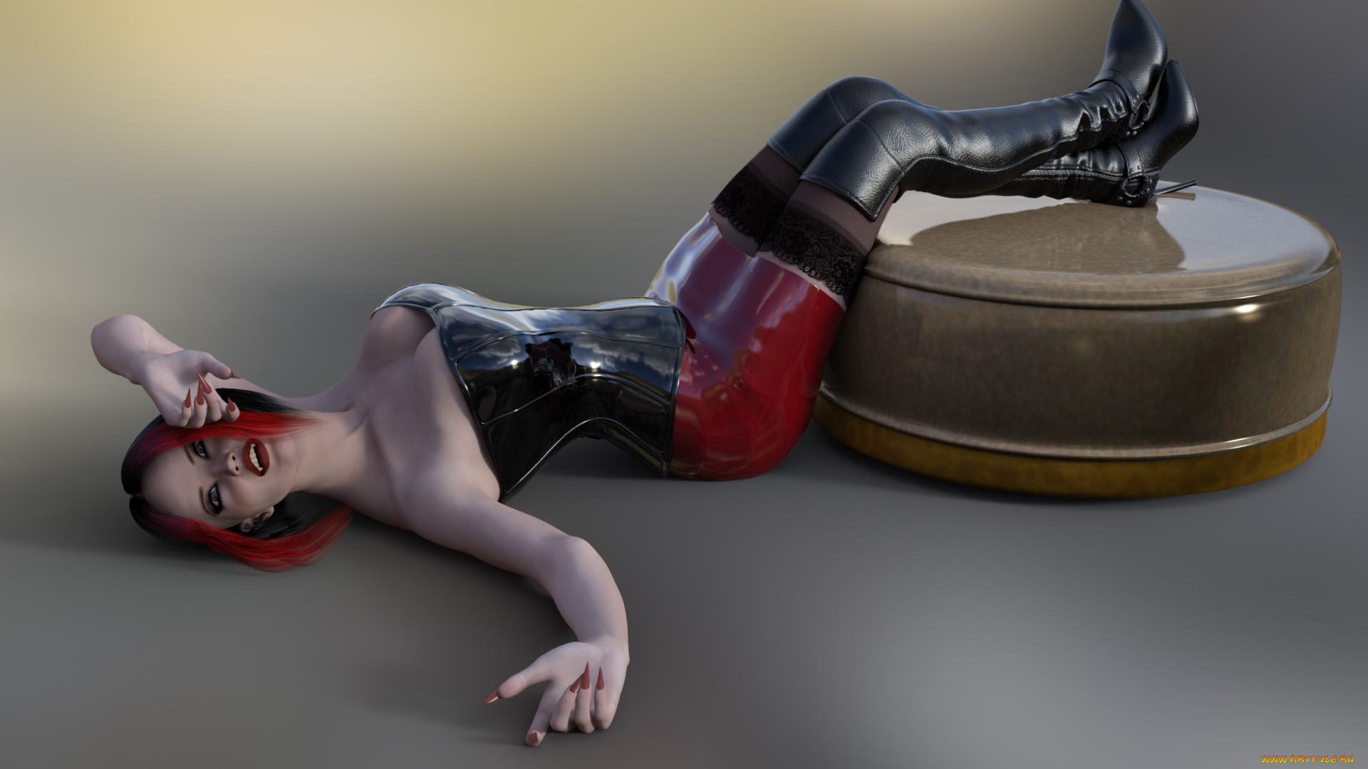 3д, графика, люди, , people, девушка, взгляд, фон