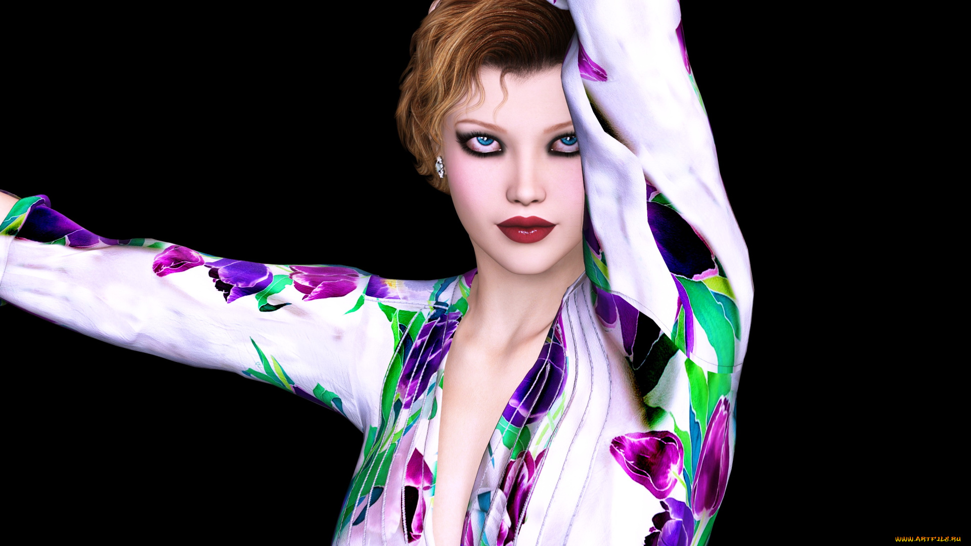 3д, графика, люди, , people, фон, взгляд, девушка