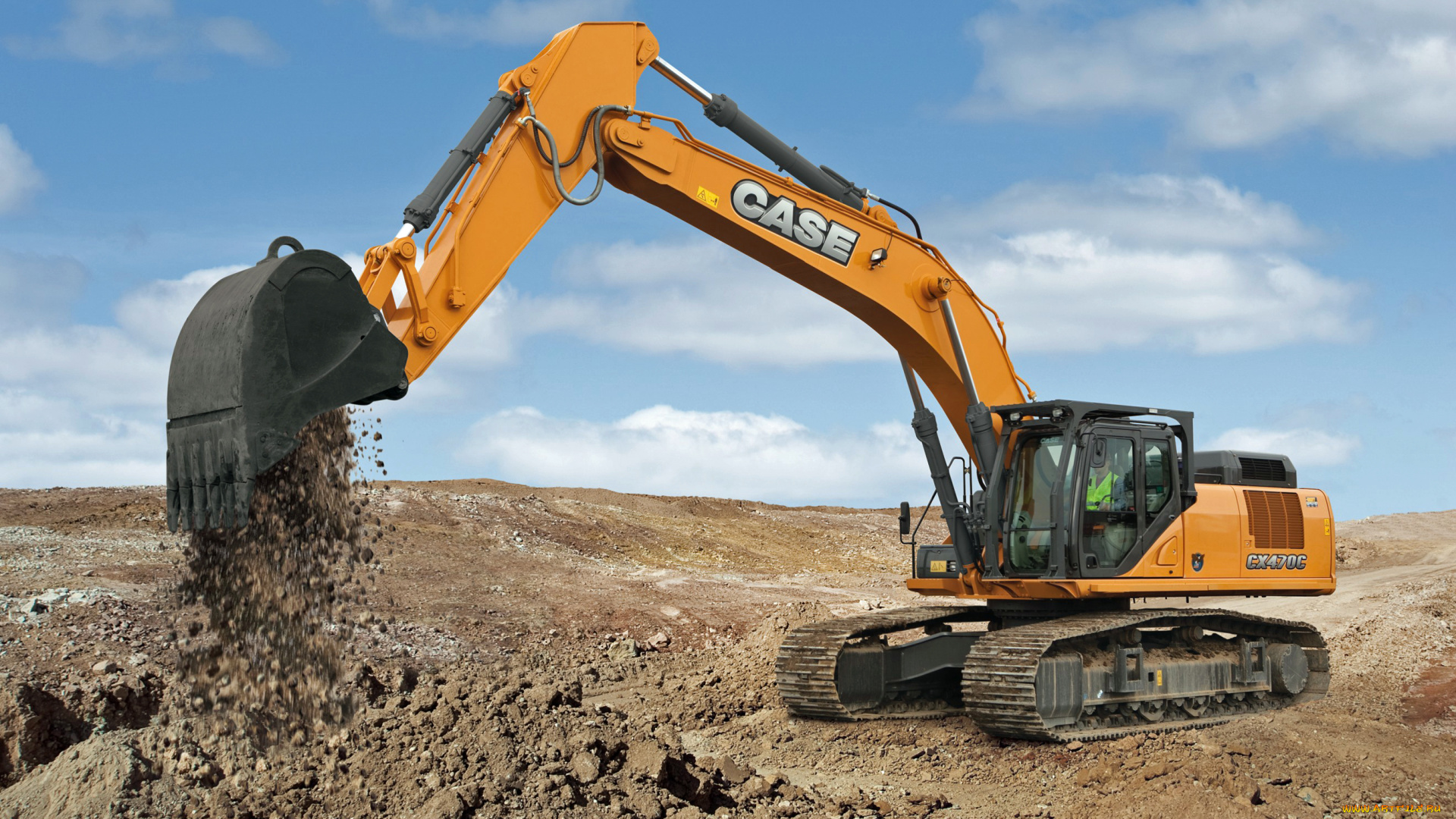 техника, экскаваторы, case