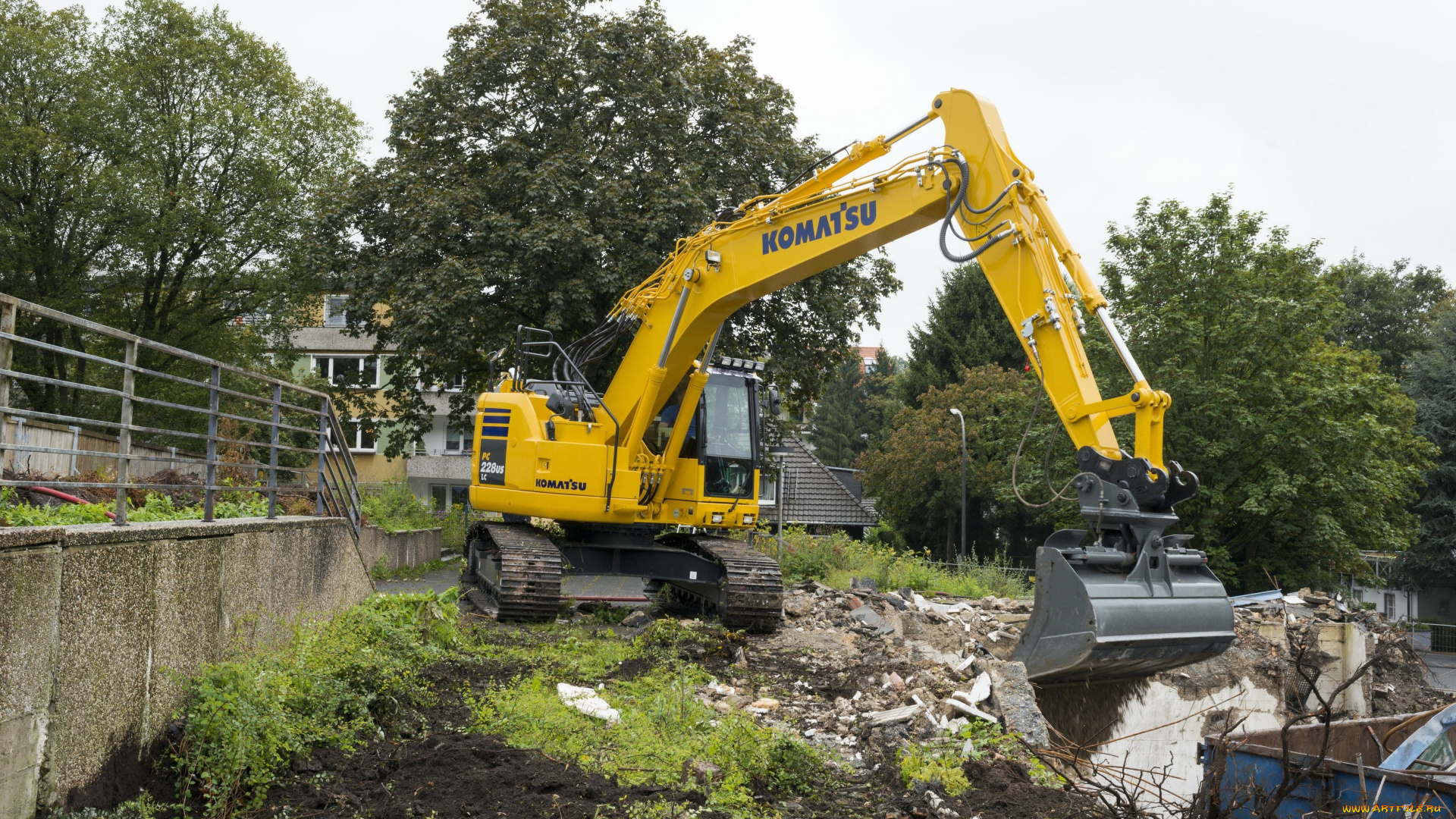 техника, экскаваторы, komatsu