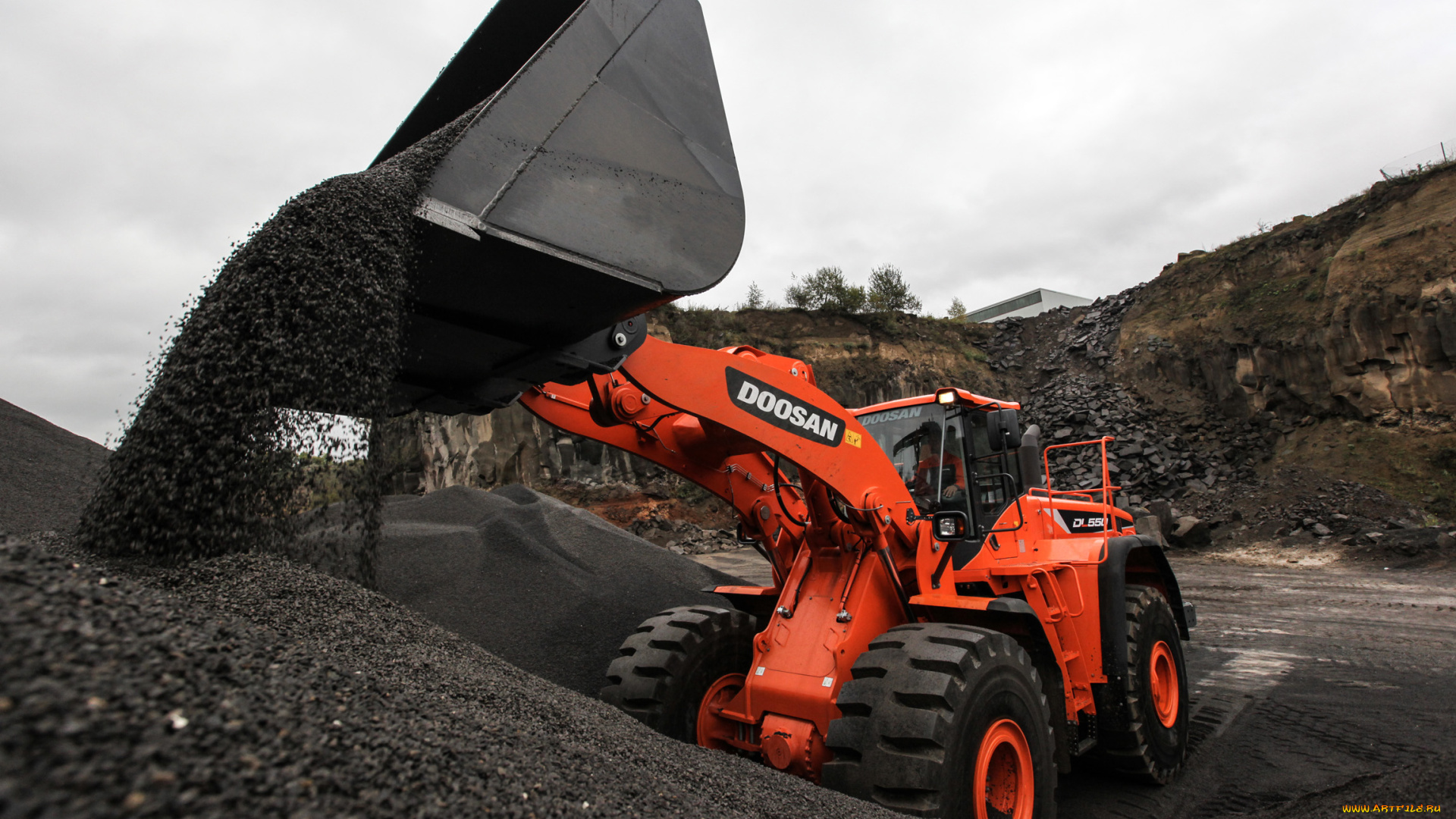 техника, фронтальные, погрузчики, doosan