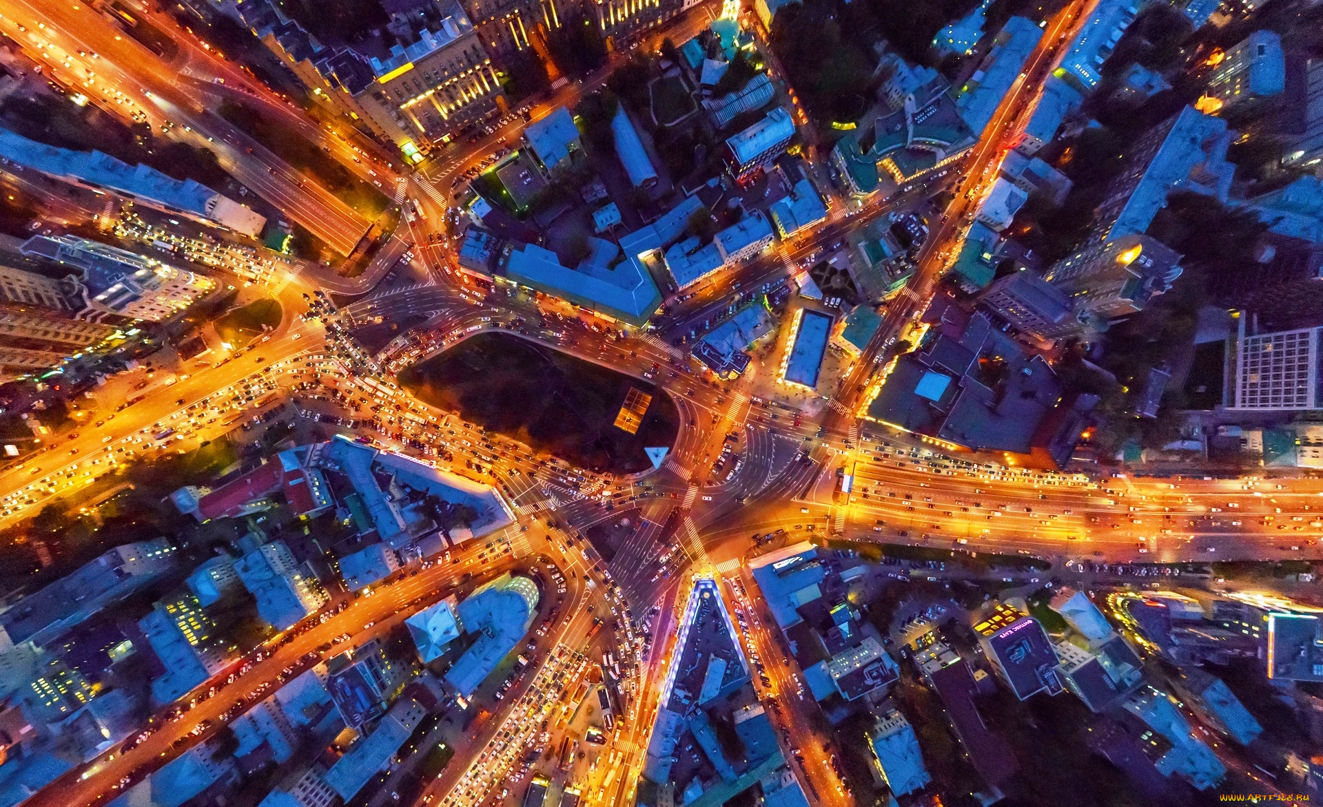 таганская, площадь, города, москва, , россия, дороги, огни, панорама, столица, дома