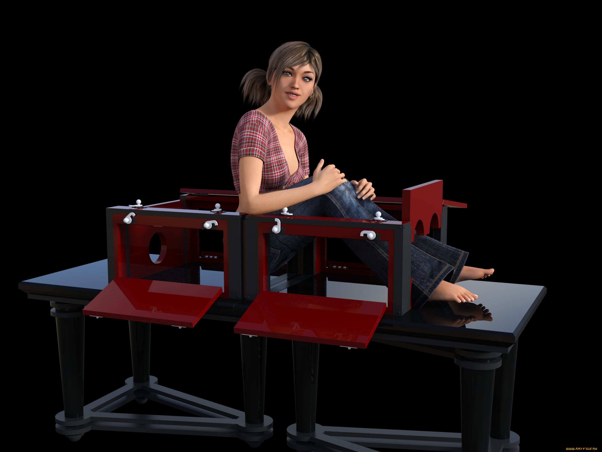 3д, графика, люди, , people, фон, взгляд, девушка