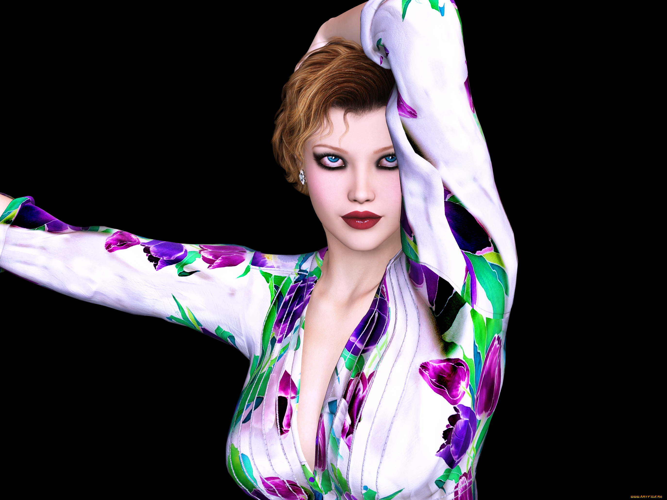 3д, графика, люди, , people, фон, взгляд, девушка