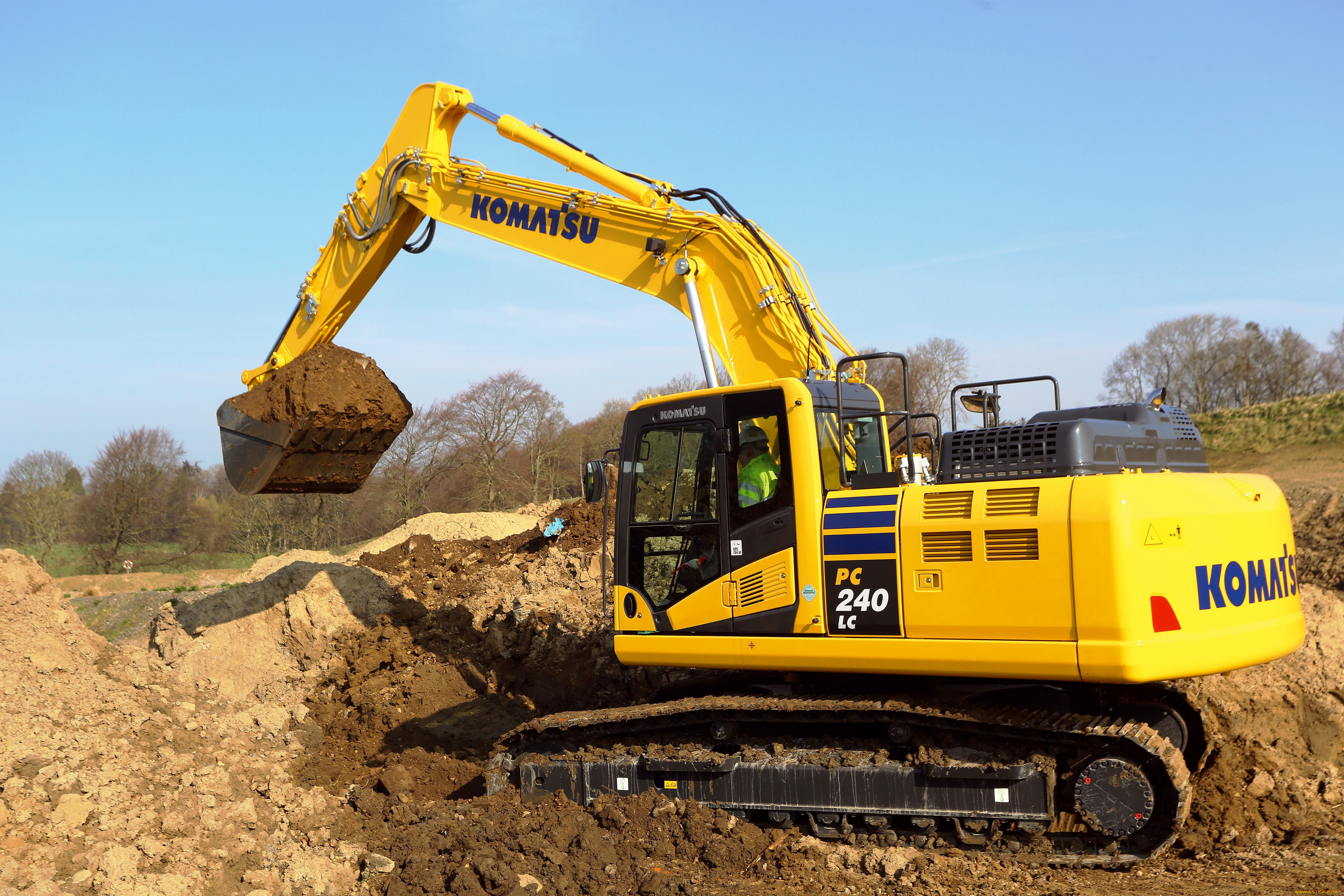 техника, экскаваторы, komatsu