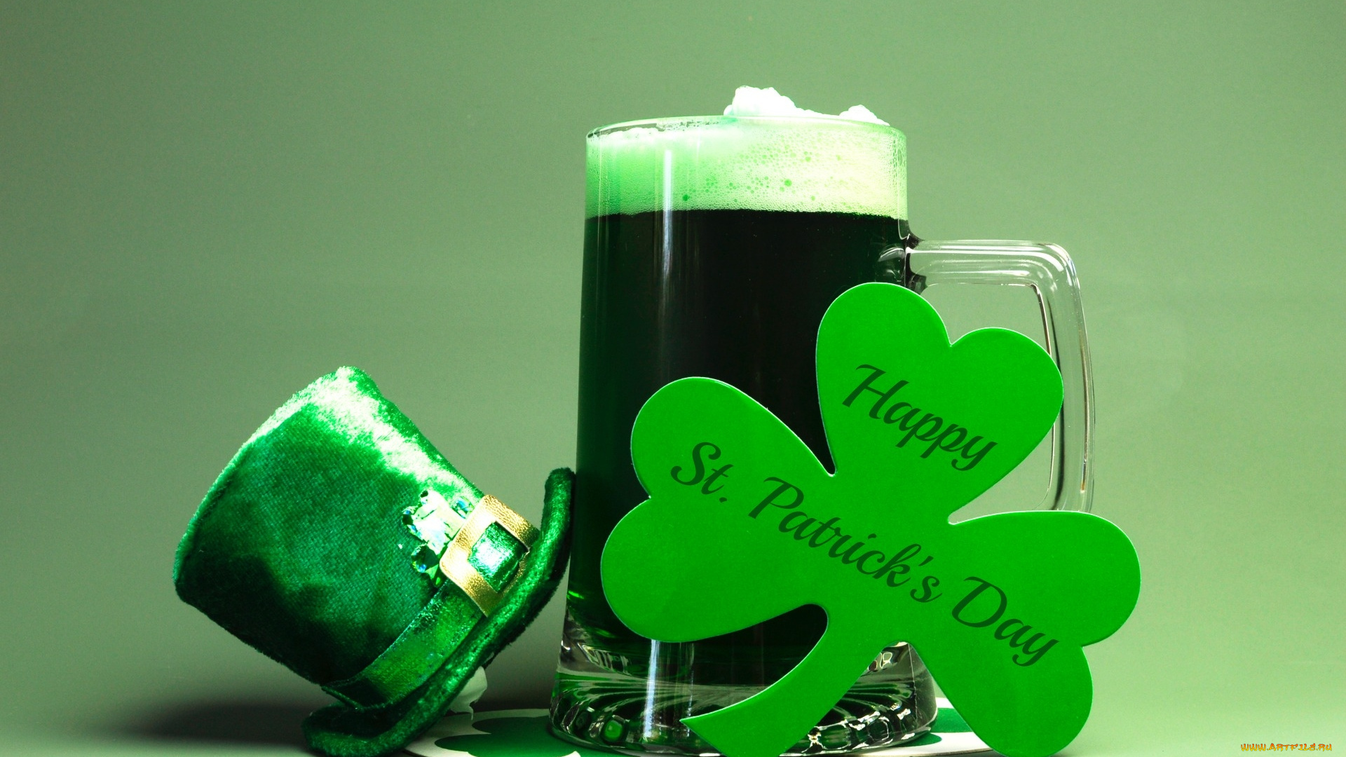 праздничные, день, святого, патрика, пиво, шляпа