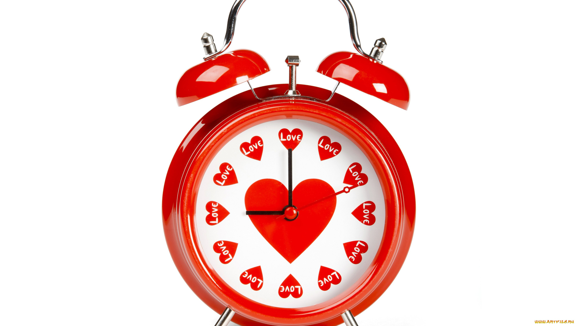 праздничные, день, святого, валентина, , сердечки, , любовь, будильник