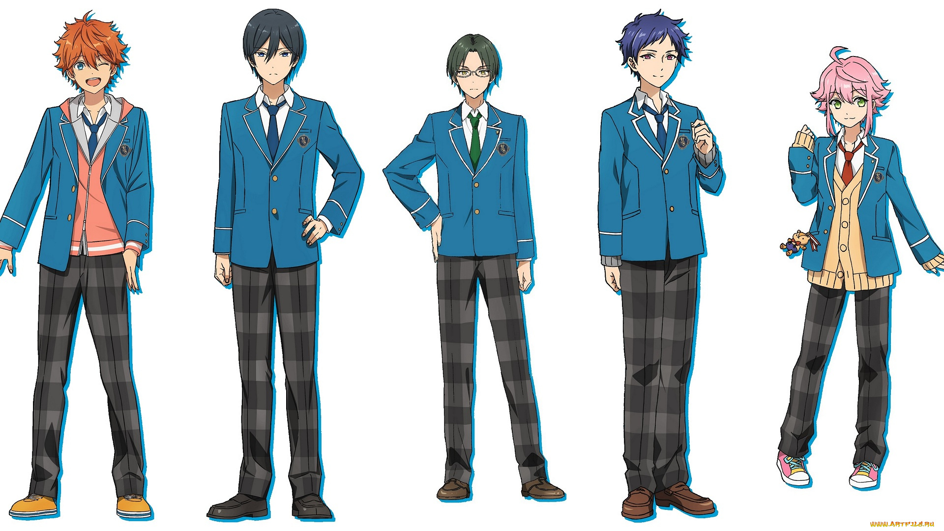 аниме, ensemble, stars, ансамбль, звёзд