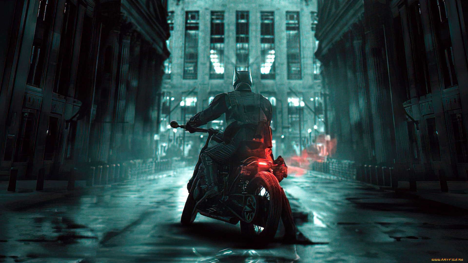 кино, фильмы, the, batman, бэтмен, мотоцикл, город