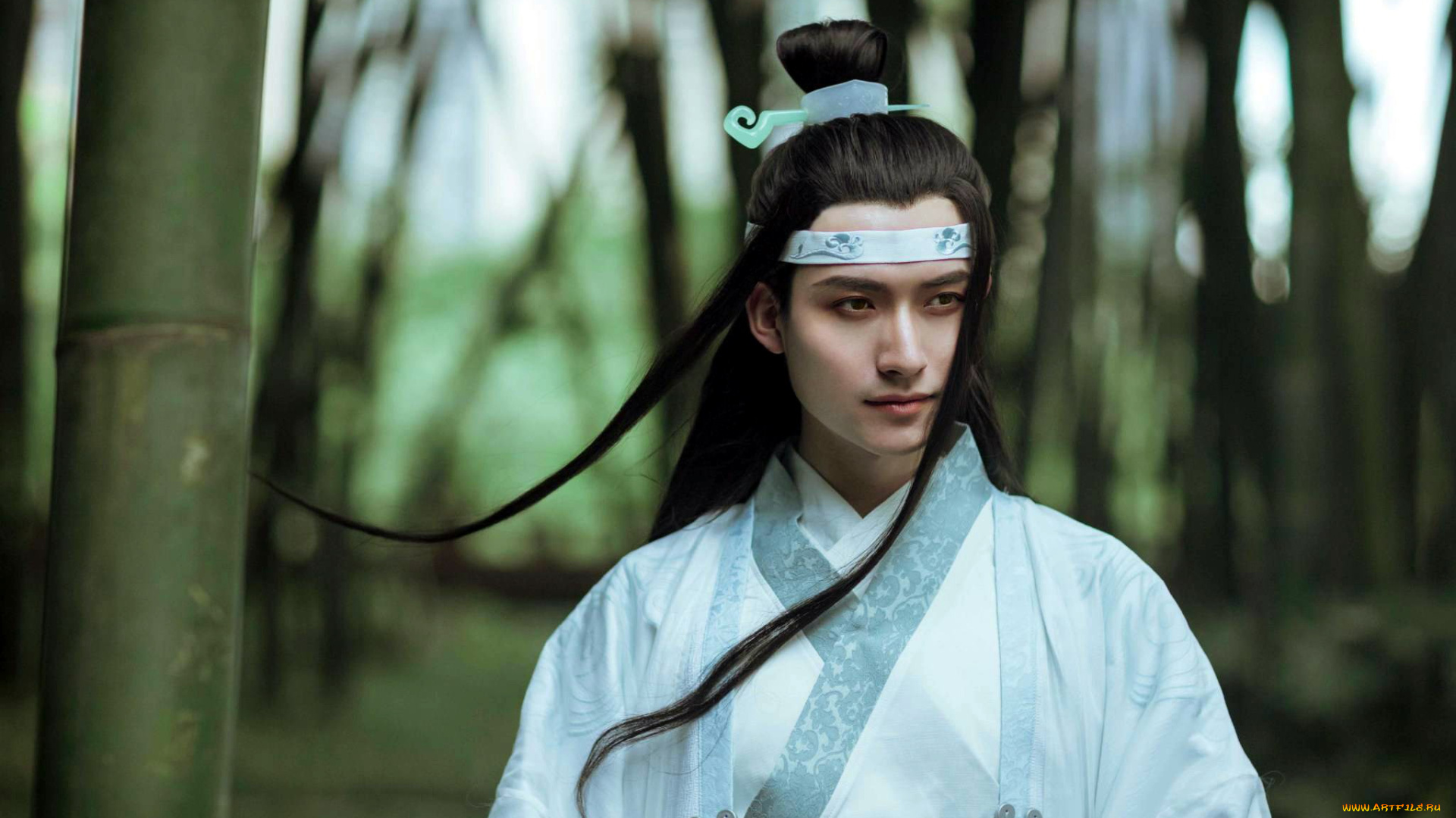 мужчины, -, креатив, , косплей, лань, ванцзи, костюм, тростник