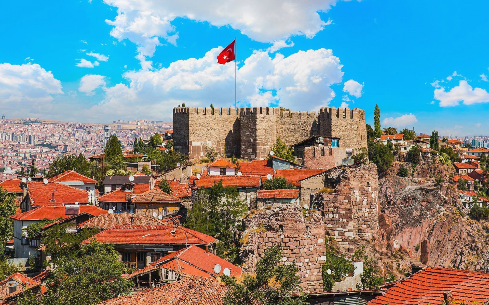 ankara, castle, turkey, города, -, дворцы, , замки, , крепости, ankara, castle