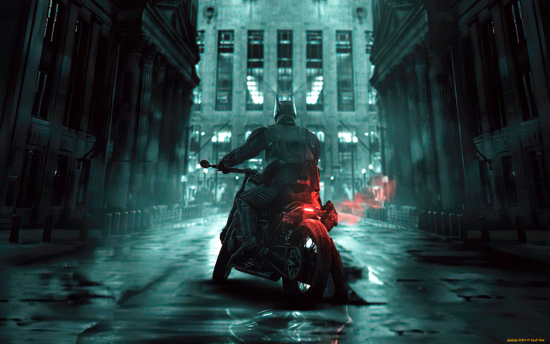 кино, фильмы, the, batman, бэтмен, мотоцикл, город