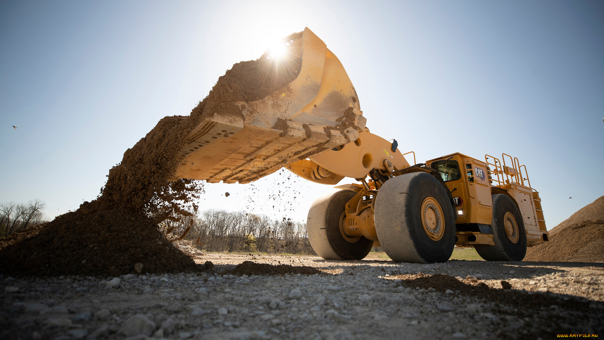 техника, фронтальные, погрузчики, catetpillar