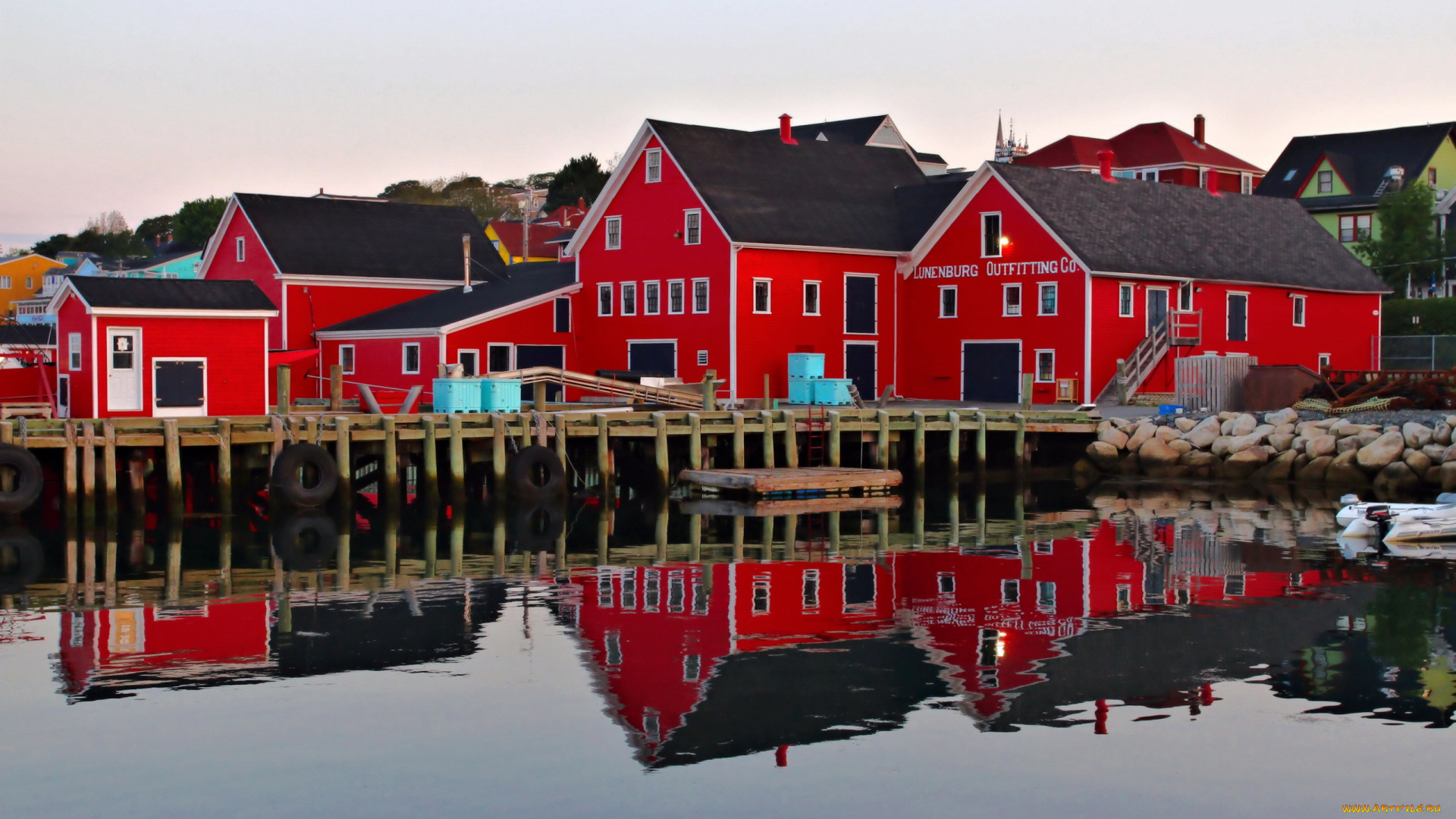 lunenberg, nova, scotia, canada, города, -, здания, , дома, nova, scotia