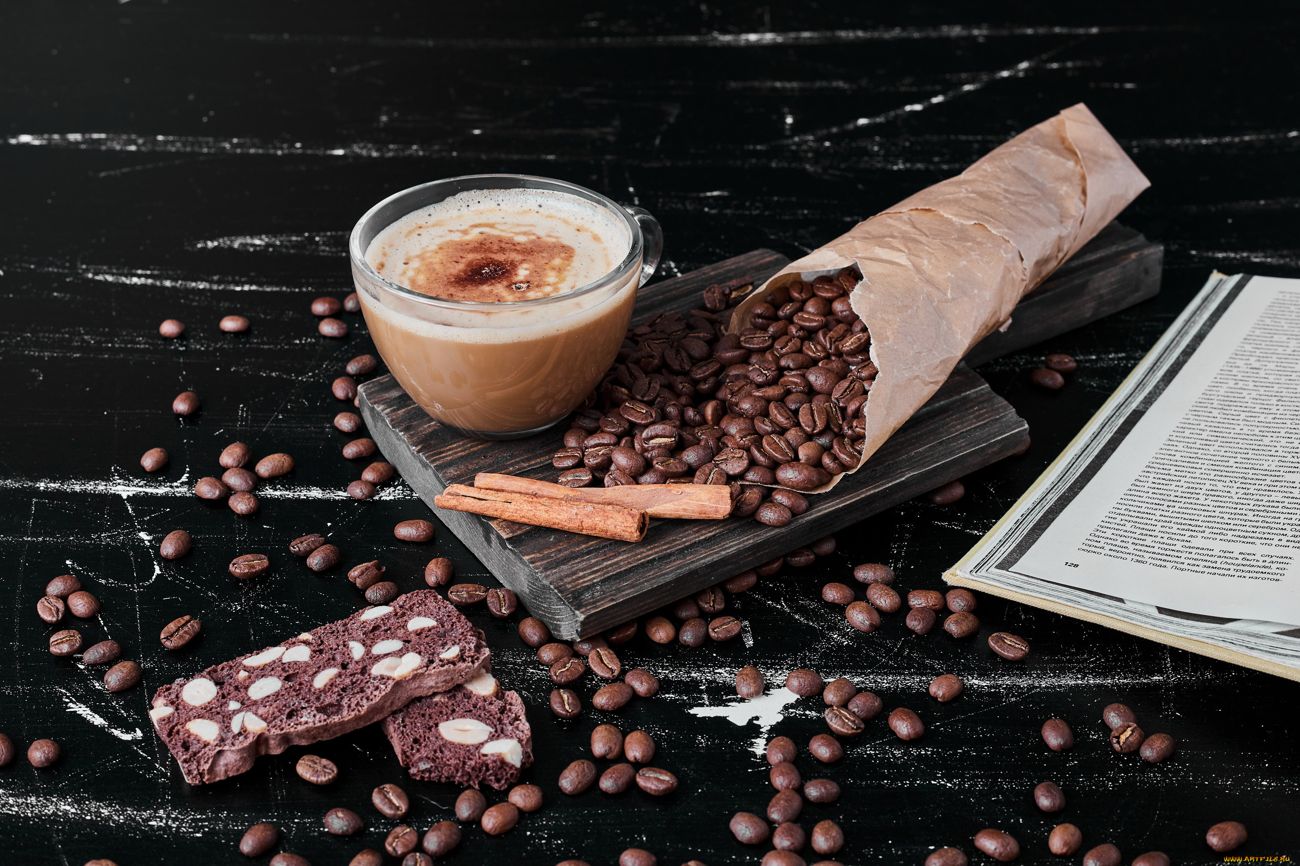 еда, кофе, , кофейные, зёрна, зерна, кофейные, корица