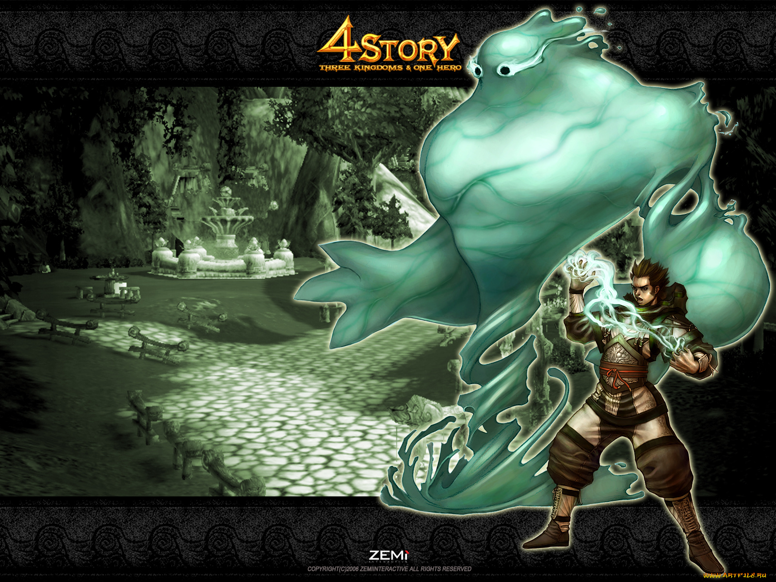 видео, игры, 4story, three, kingdoms, one, hero