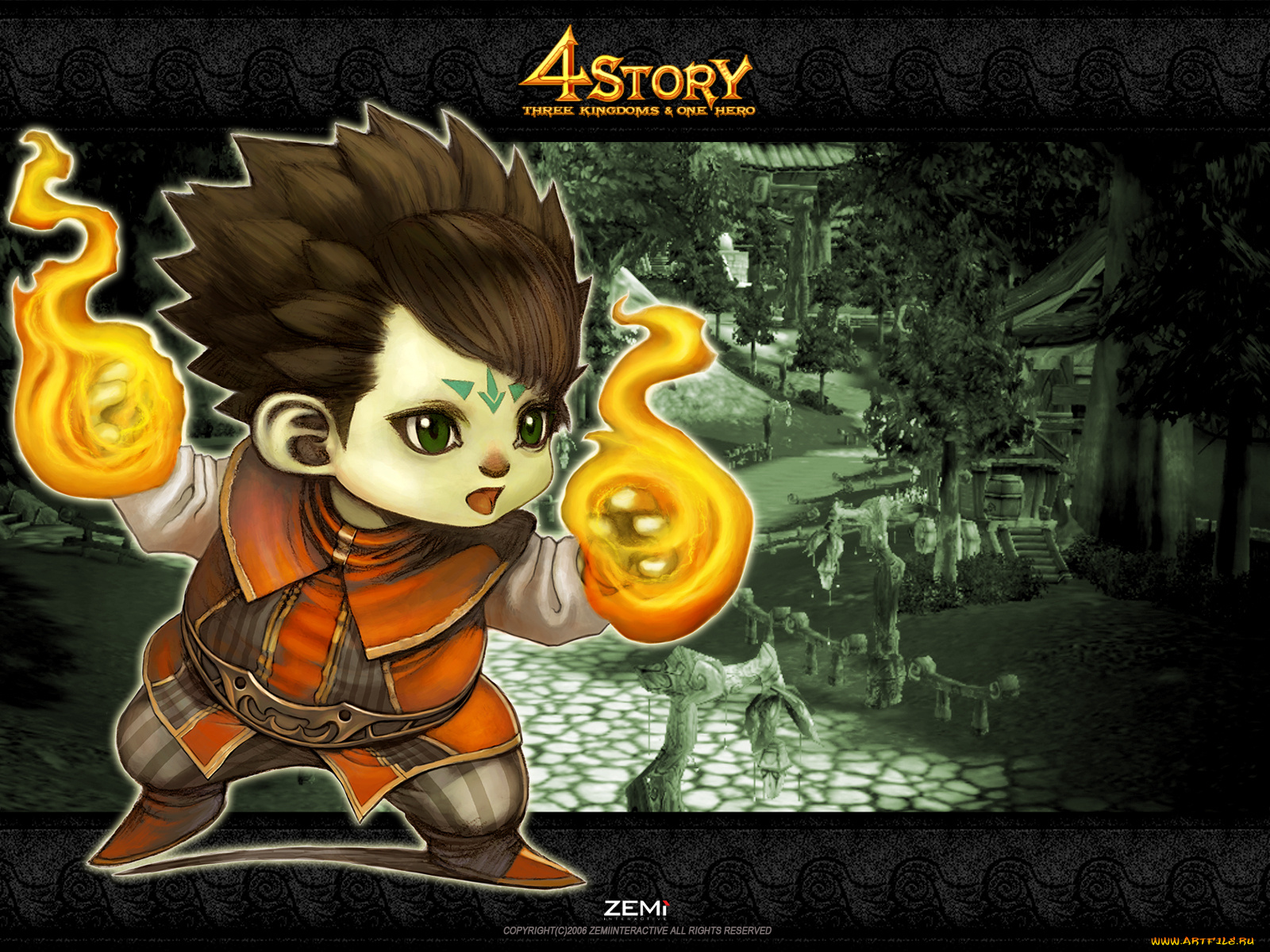 видео, игры, 4story, three, kingdoms, one, hero