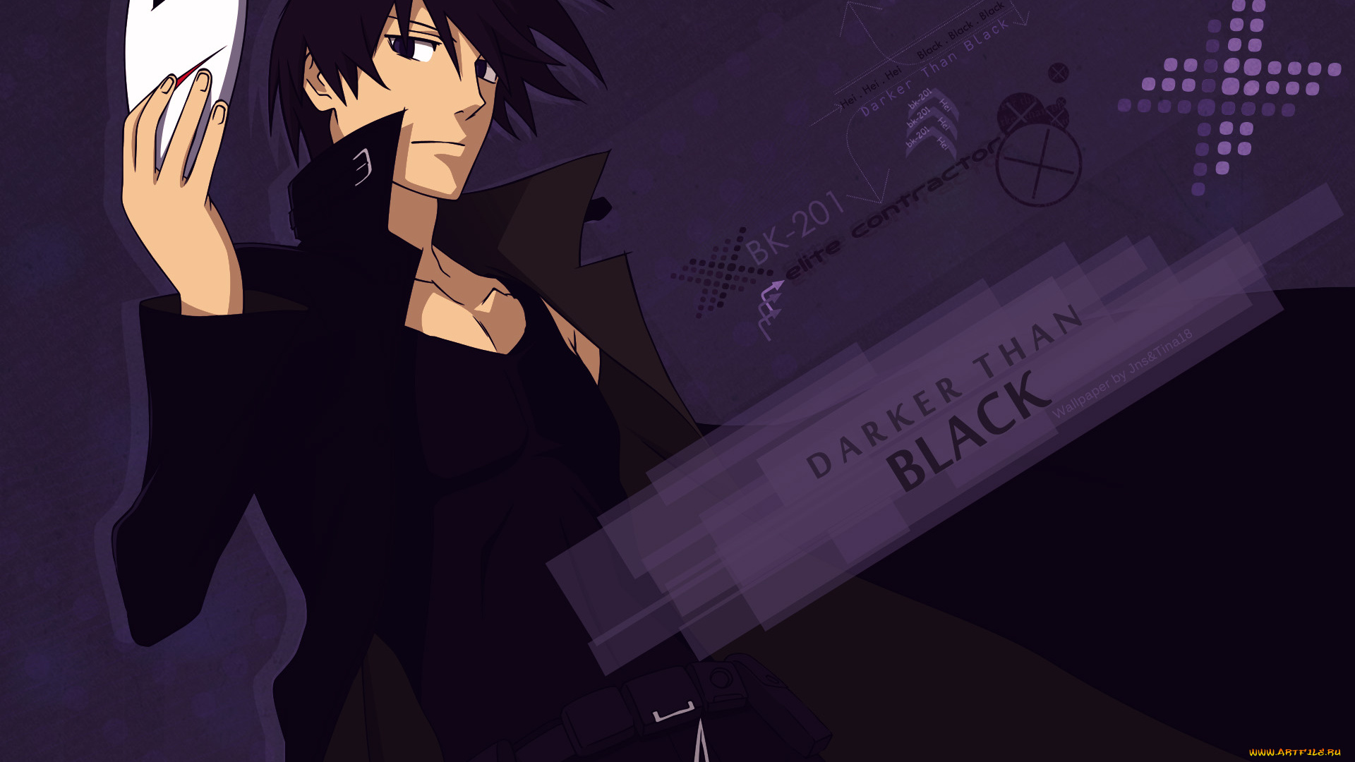 аниме, darker, than, black