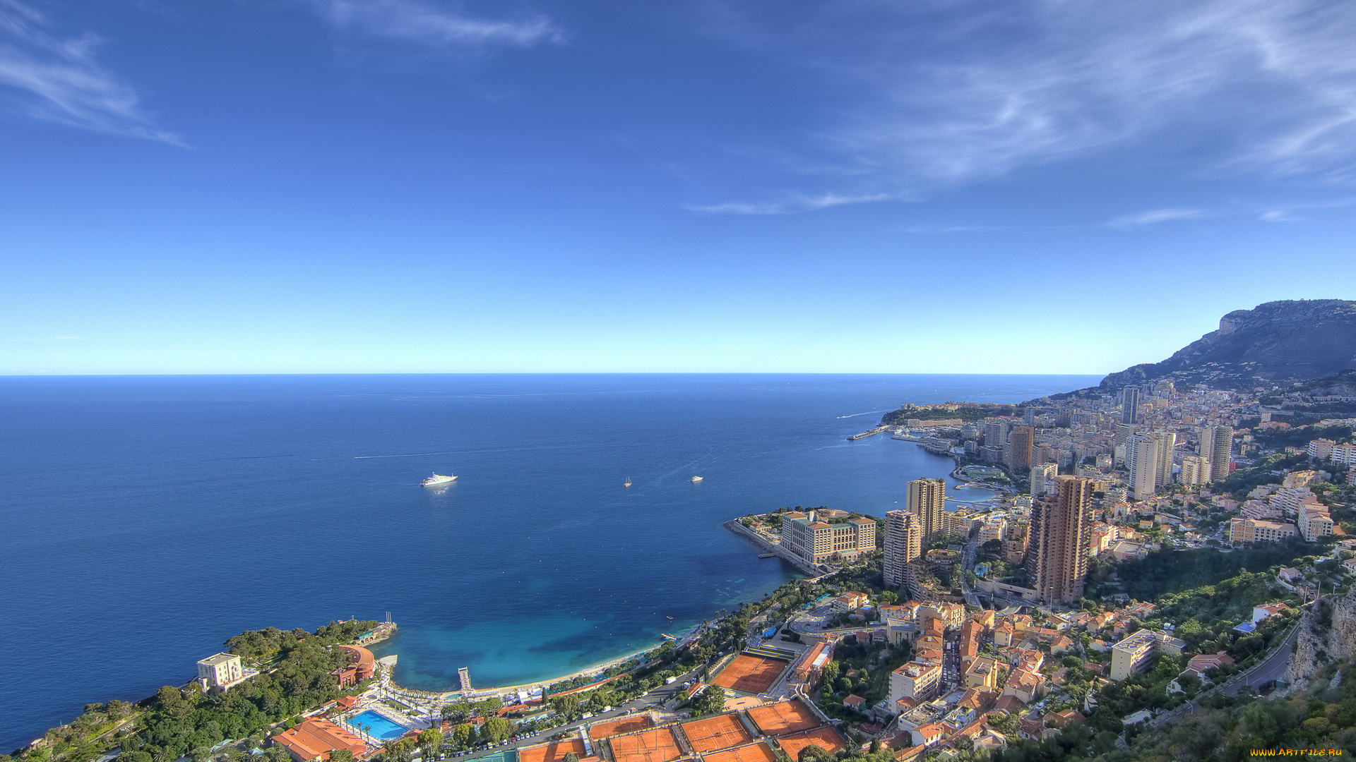 monaco, города, монте, карло, монако