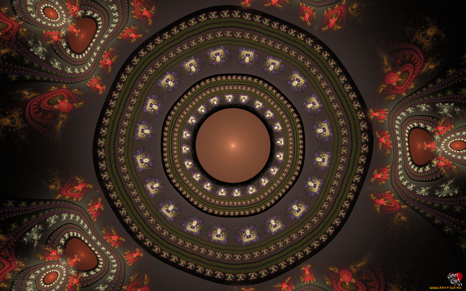 3д, графика, fractal, фракталы