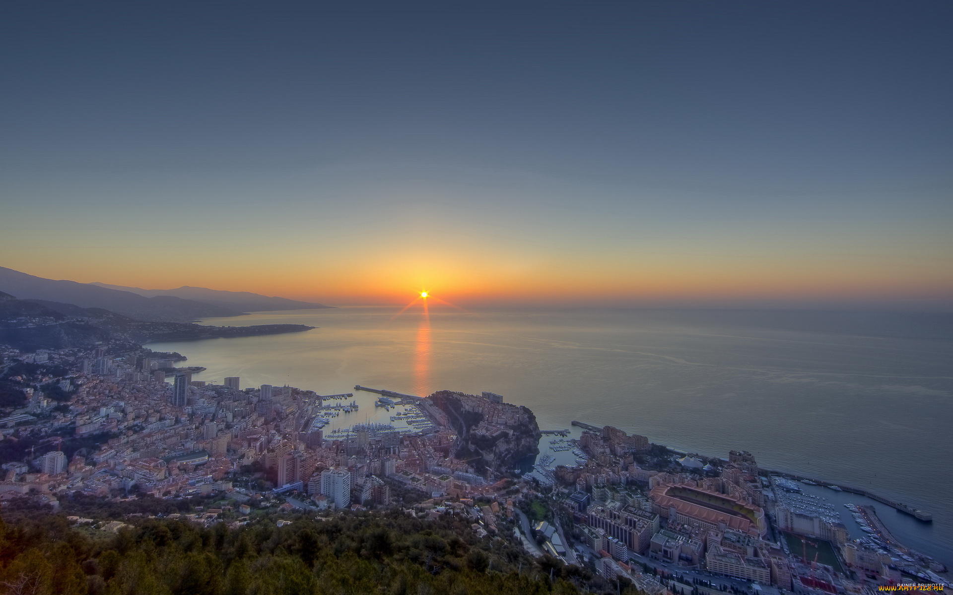 monaco, города, монте, карло, монако