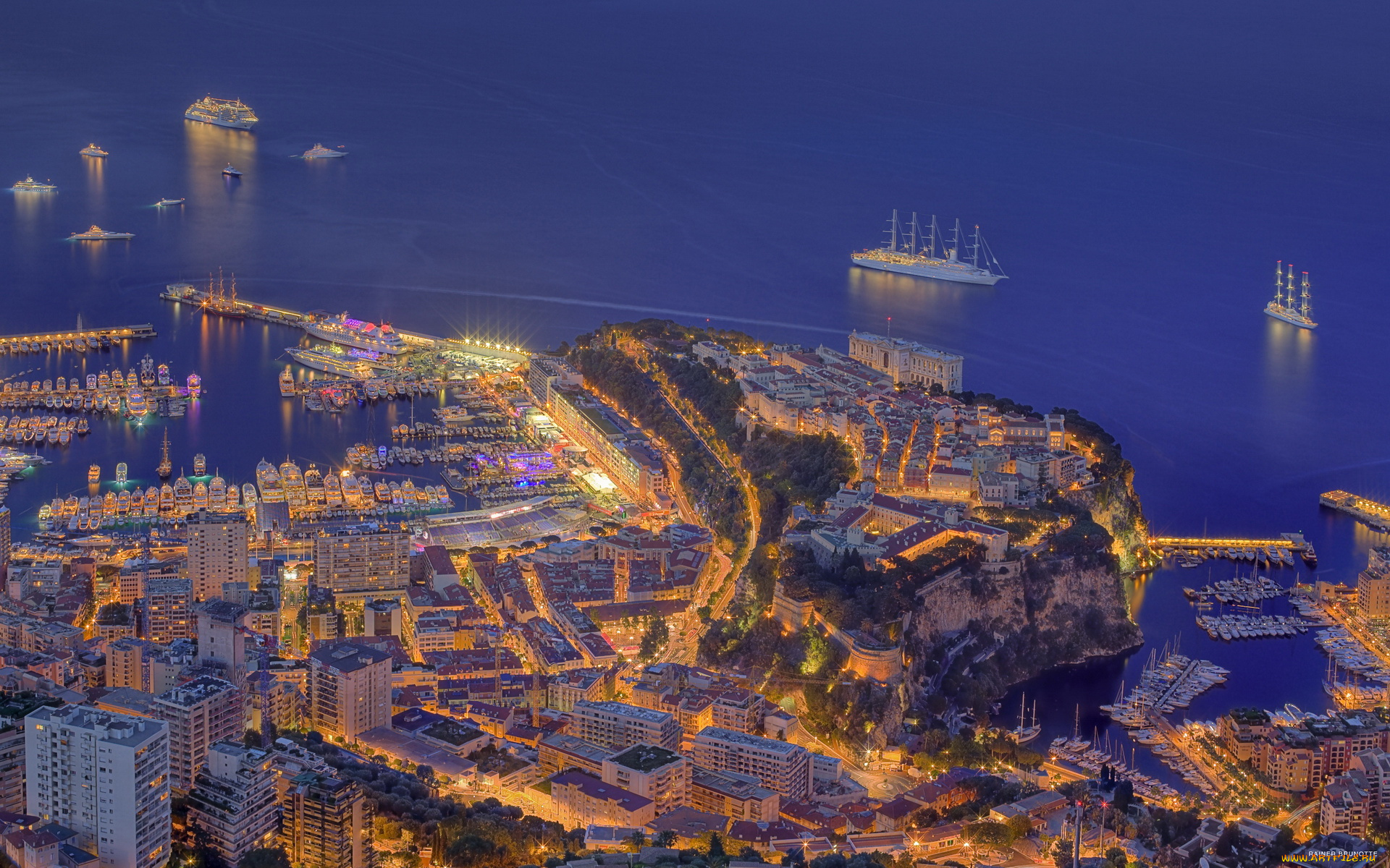 monaco, города, монте, карло, монако