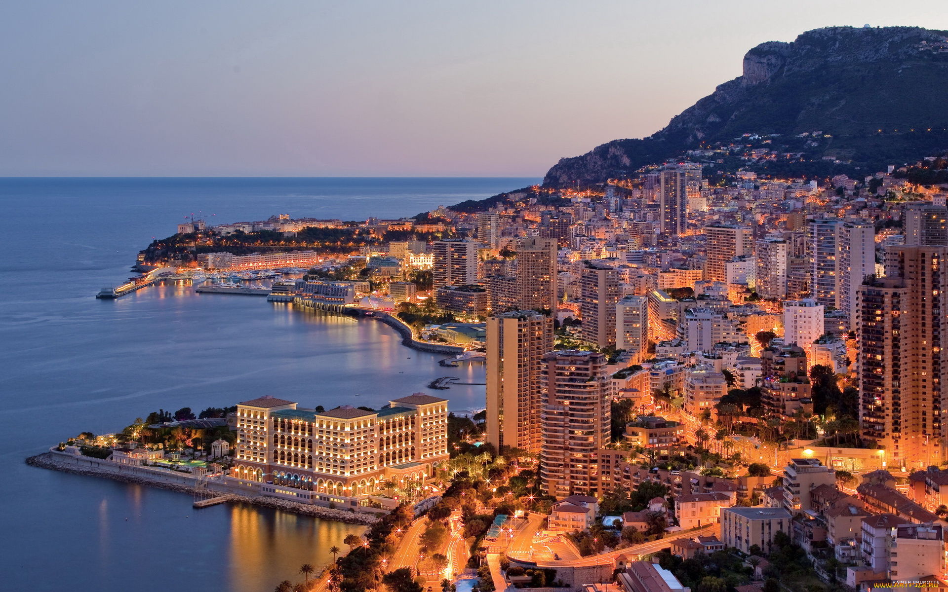 monaco, города, монте, карло, монако
